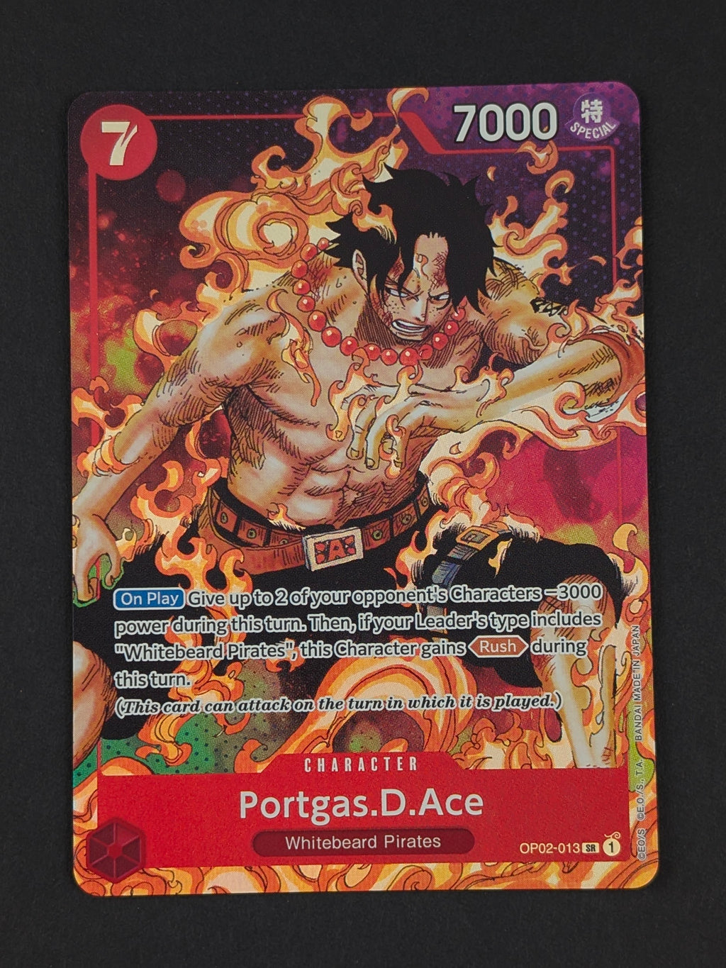 Portgas D. Ace OP02-013 Alternate Art - Paramount War