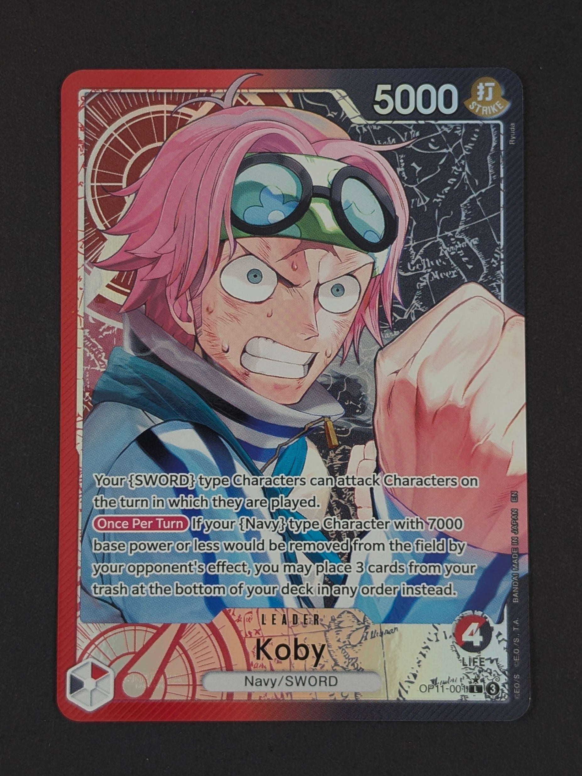 Koby Alternate Art OP11-001 - A Fist of Divine Speed