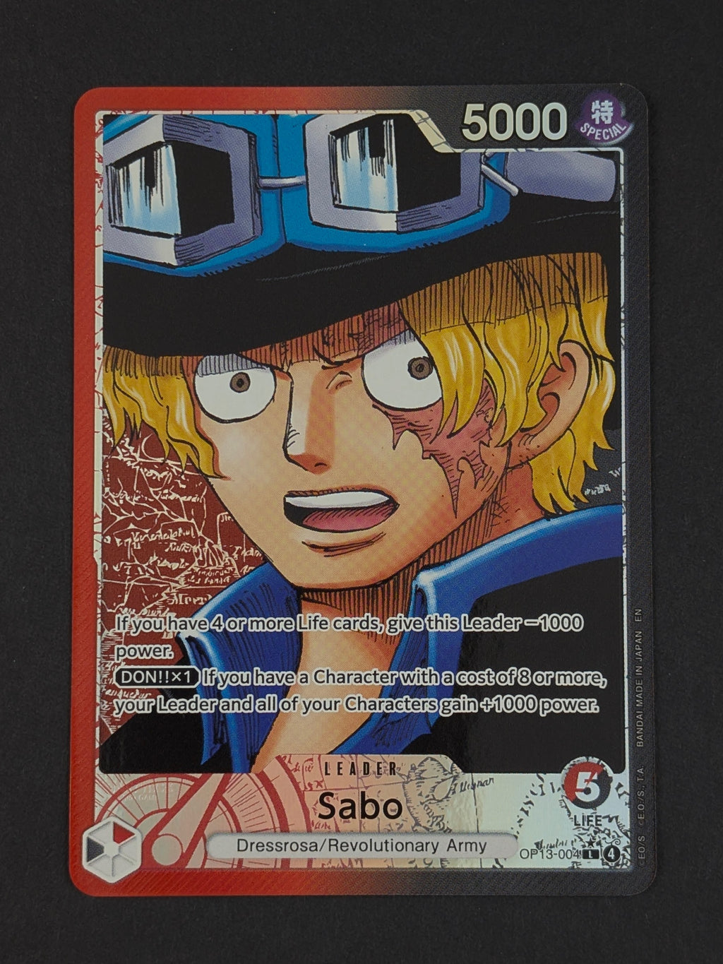 Sabo Alternate Art OP13-004 - Carrying On His Will