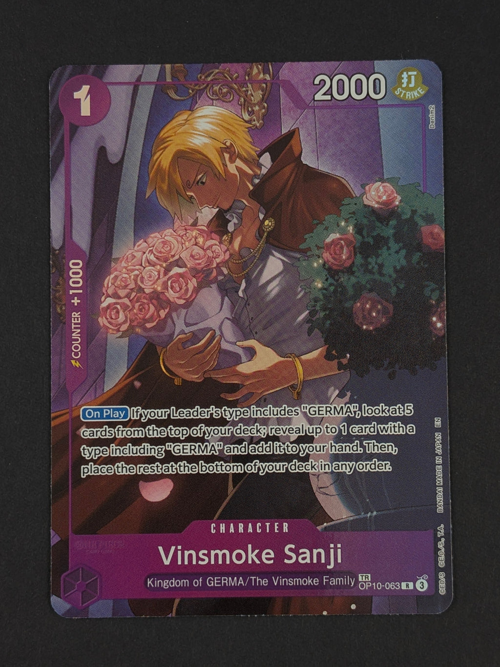 Vinsmoke Sanji Treasure Rare OP10-063 – Legacy of the Master