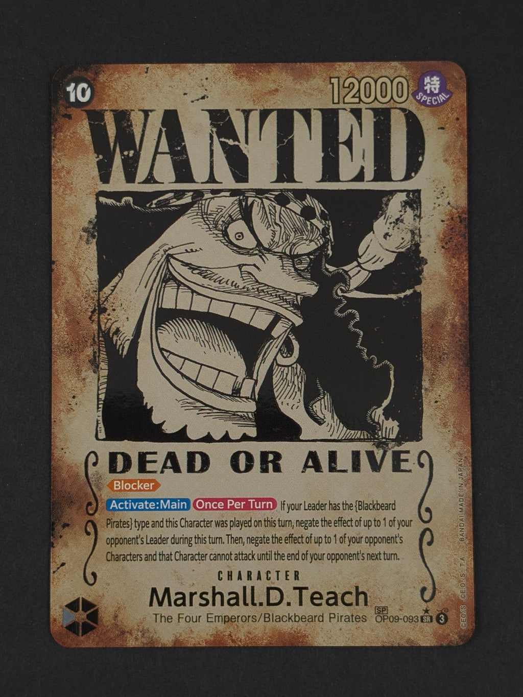 Marshall D. Teach Wanted Poster OP09-093 - Emperors in the New World