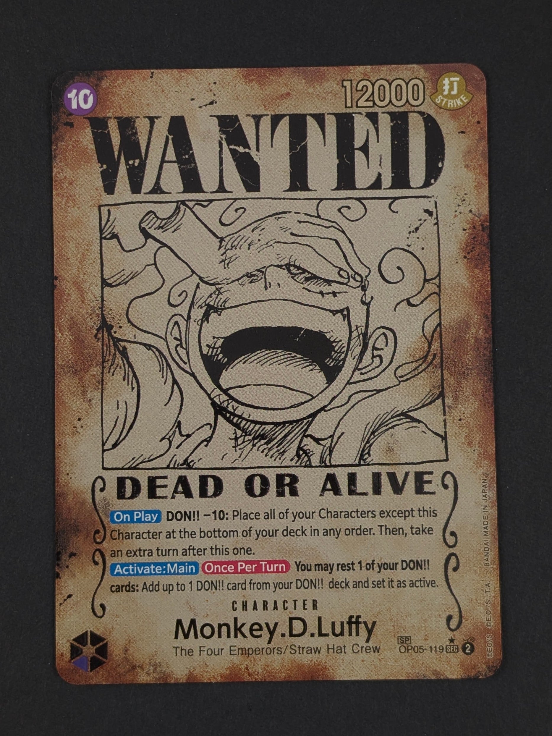 Monkey D. Luffy Wanted Poster OP05-119 - Emperors in the New World