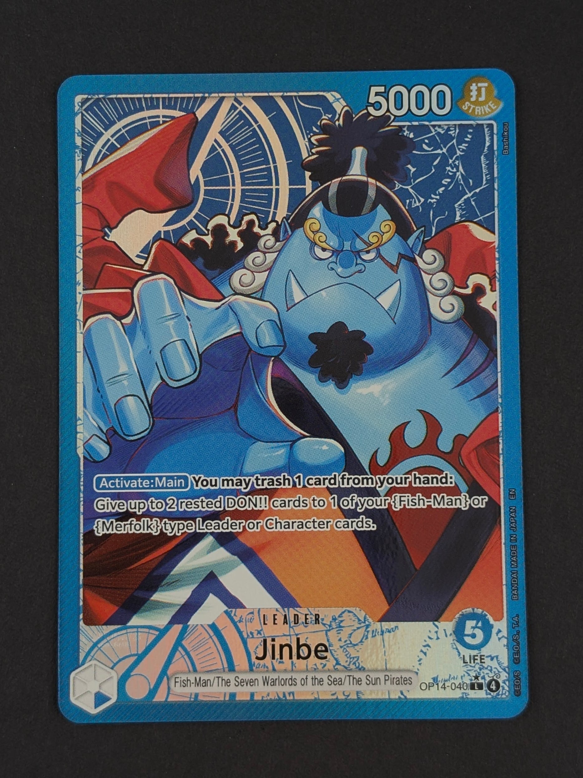Jinbe Alternate Art OP14-040 - The Azure Sea's Seven