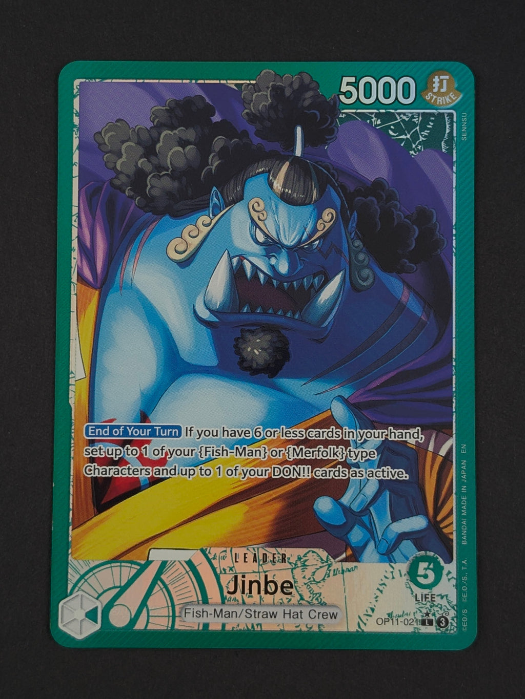 Jinbe Alternate Art OP11-021 - A Fist of Divine Speed