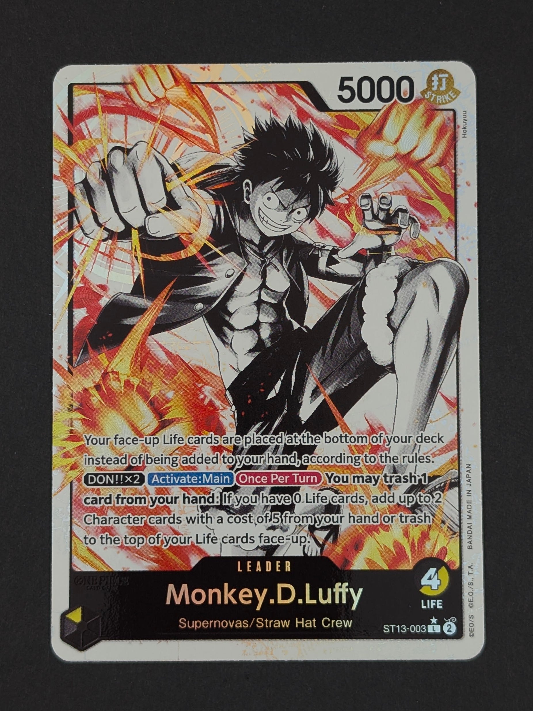 Monkey D. Luffy Alternate Art ST13-003 – Ultra Deck: The Three Brothers