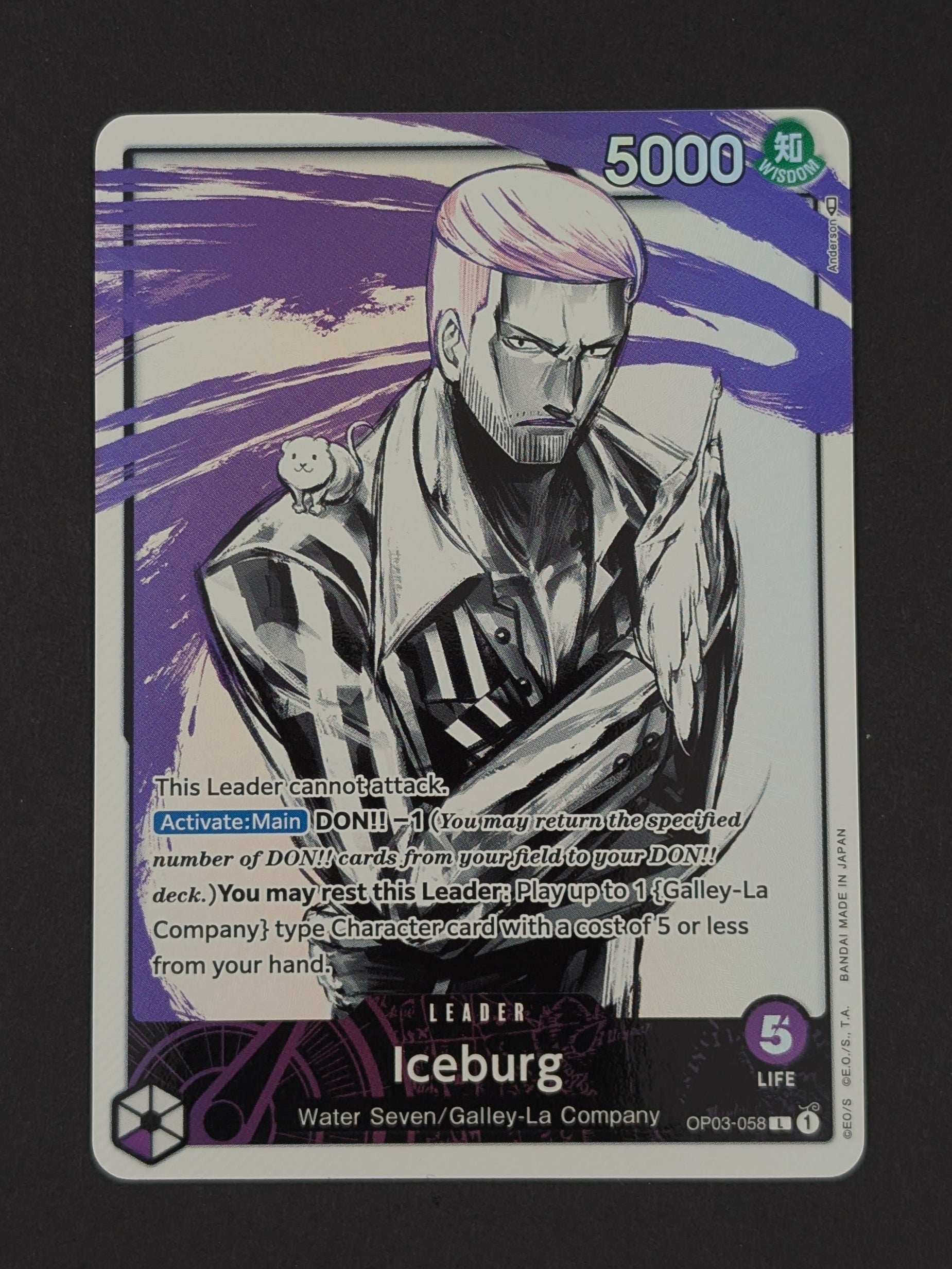 Iceburg Alternate Art OP03-058 – Pillars of Strength