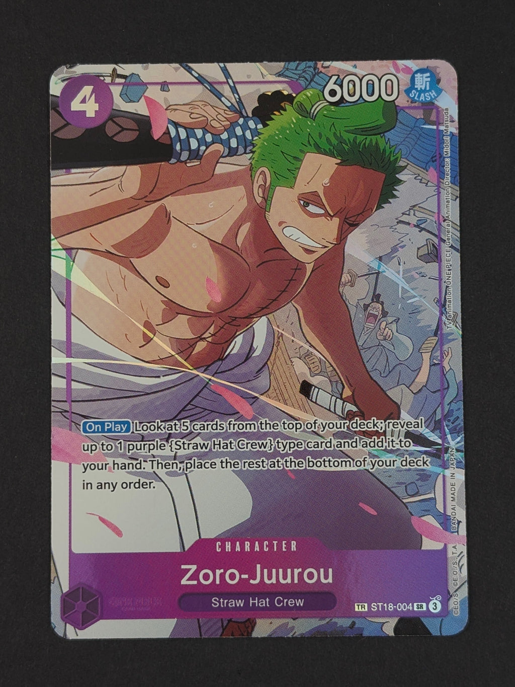 Zoro-Juurou Treasure Rare ST18-004 - Emperors in the New World