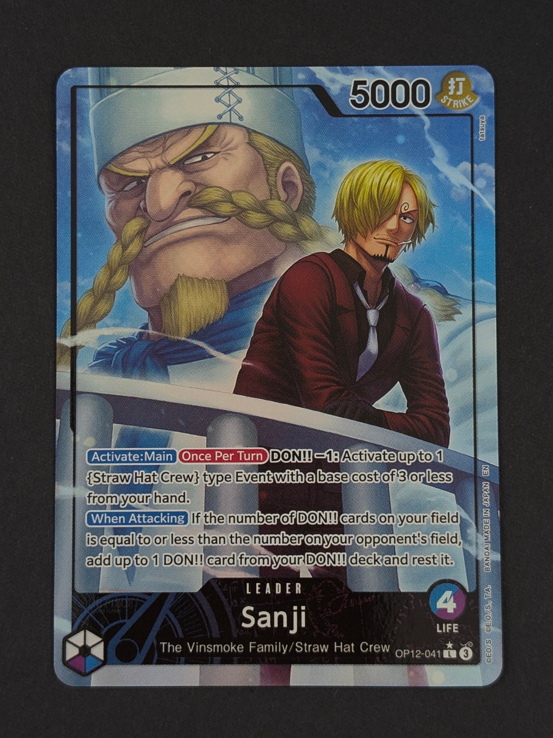 Sanji Alternate Art OP12-041 - Legacy of the Master