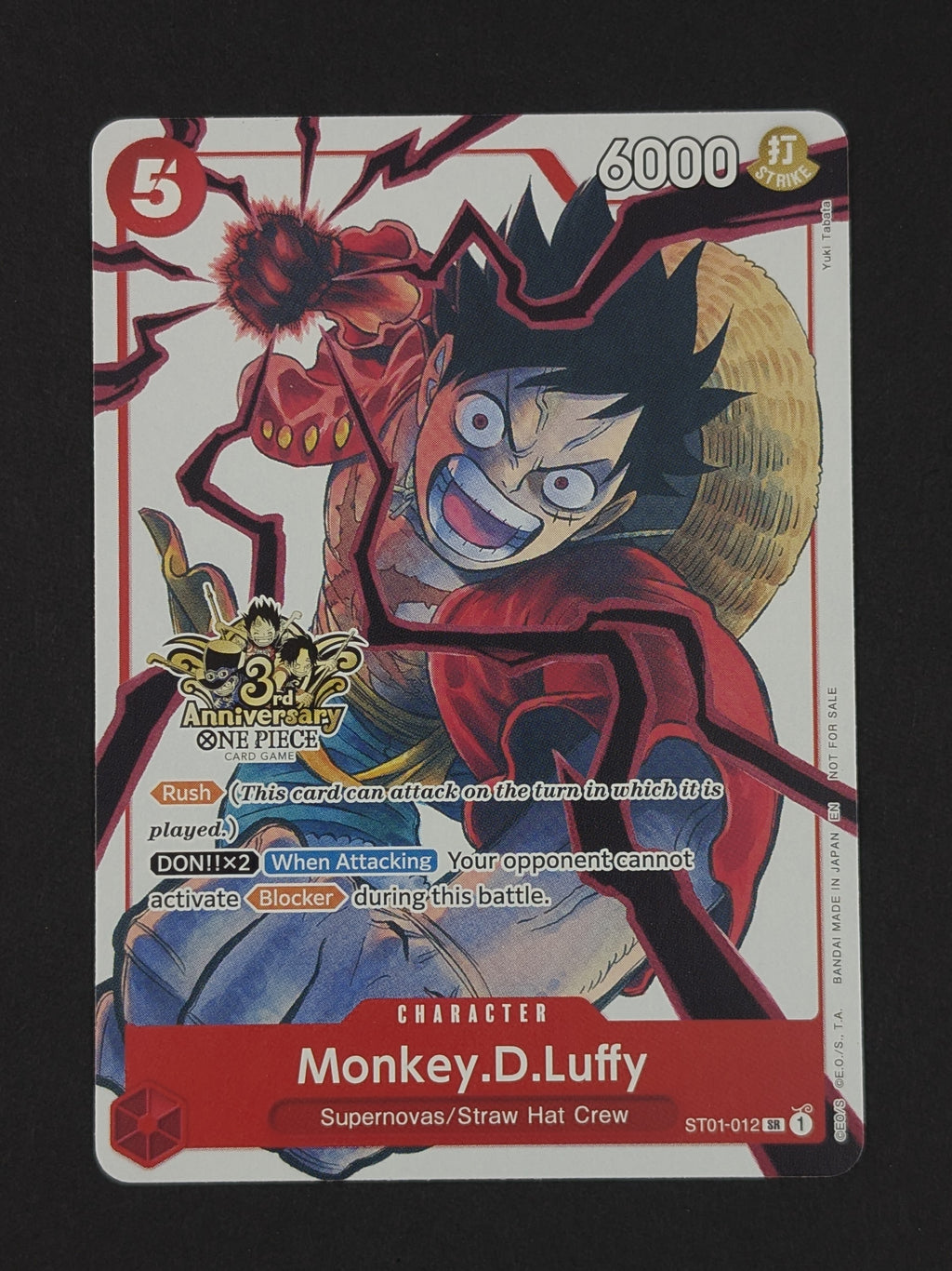 Monkey D. Luffy ST01-012 – 3rd Anniversary Tournament Cards