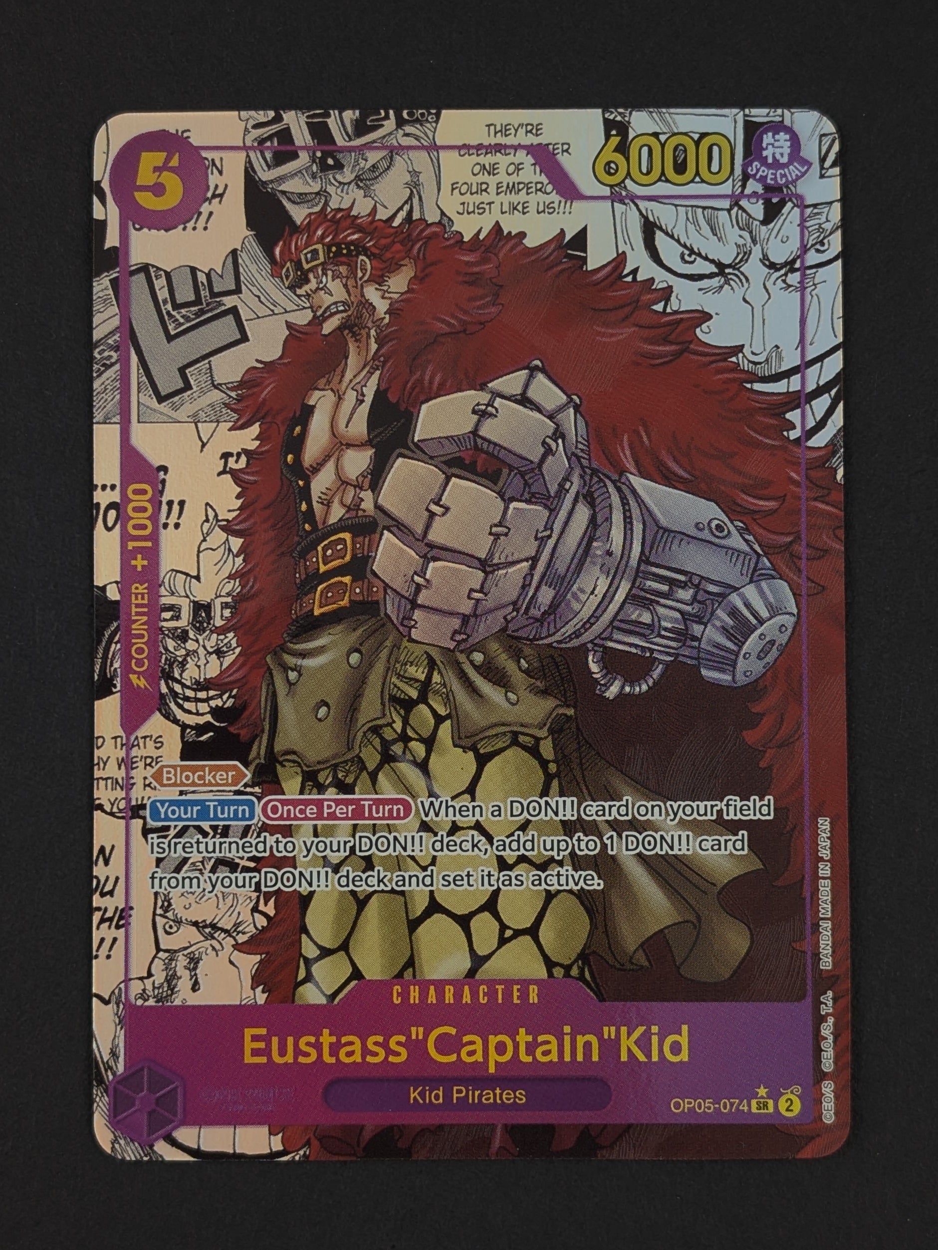 Eustass Captain Kid Manga Rare OP05-074 – Awakening of the New Era