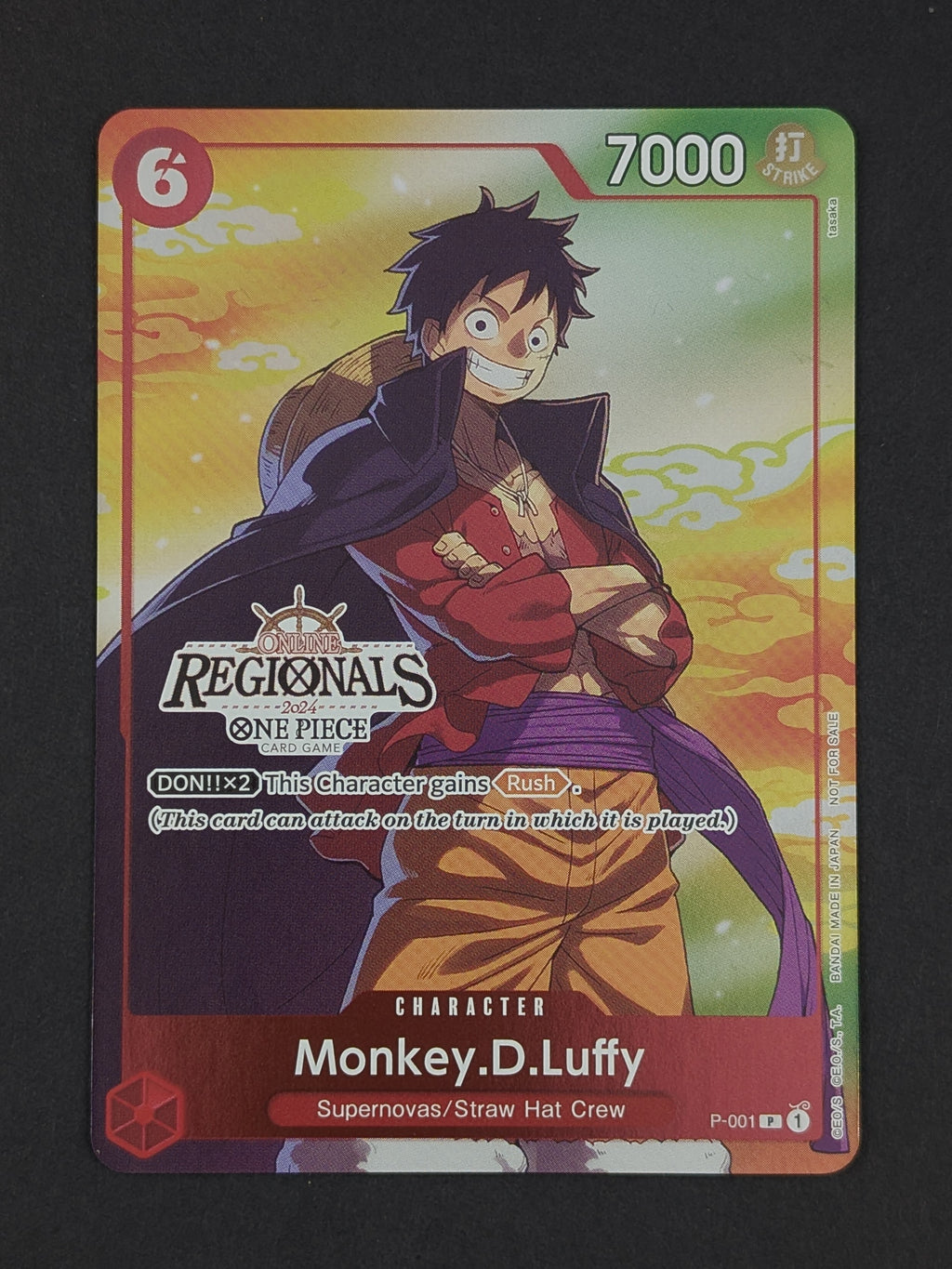 Monkey.D.Luffy Online Regional 2024 Vol. 2 Participant P-001