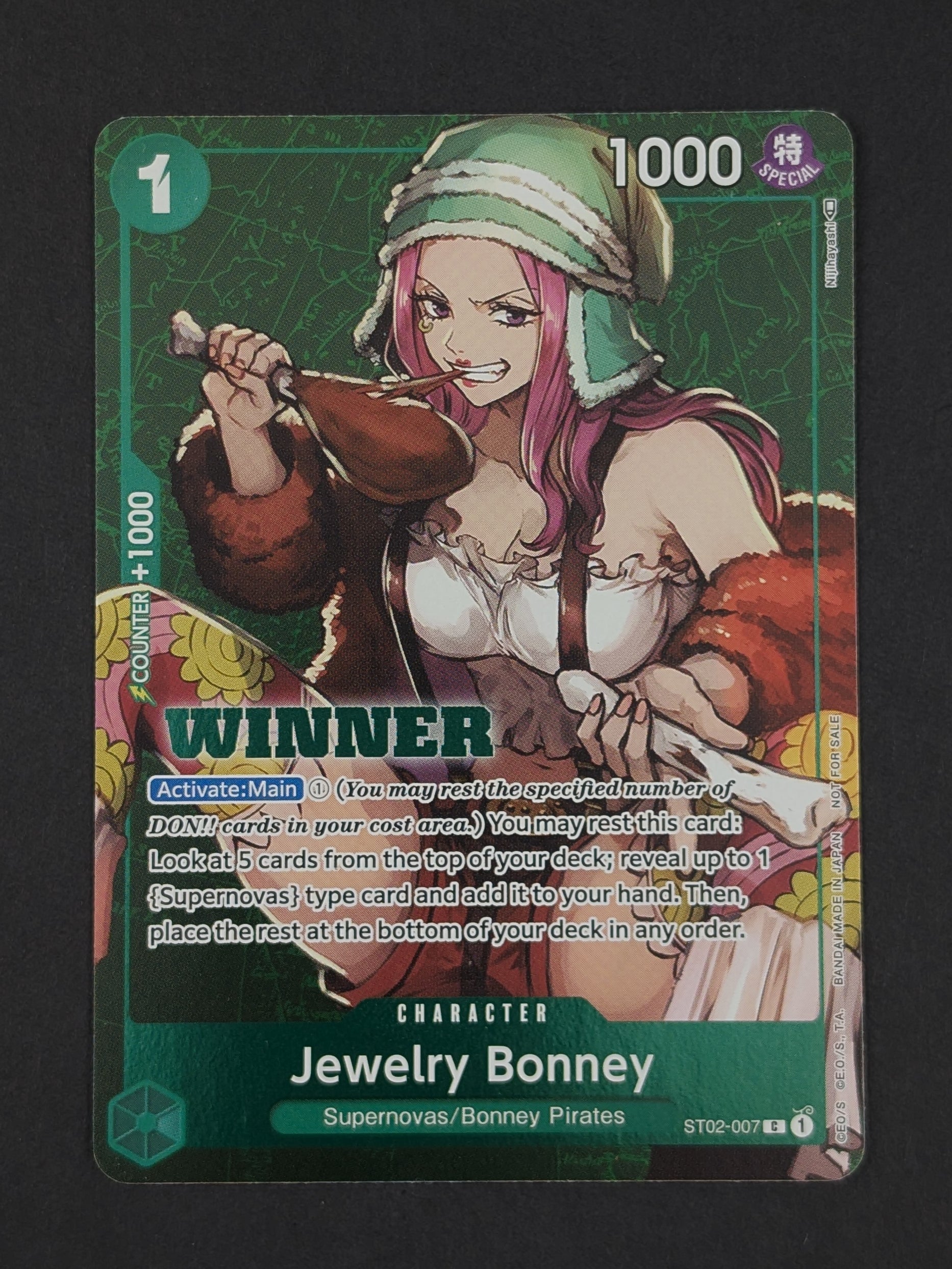 Jewelry Bonney Tournament Pack Vol. 3 Winner ST02-007