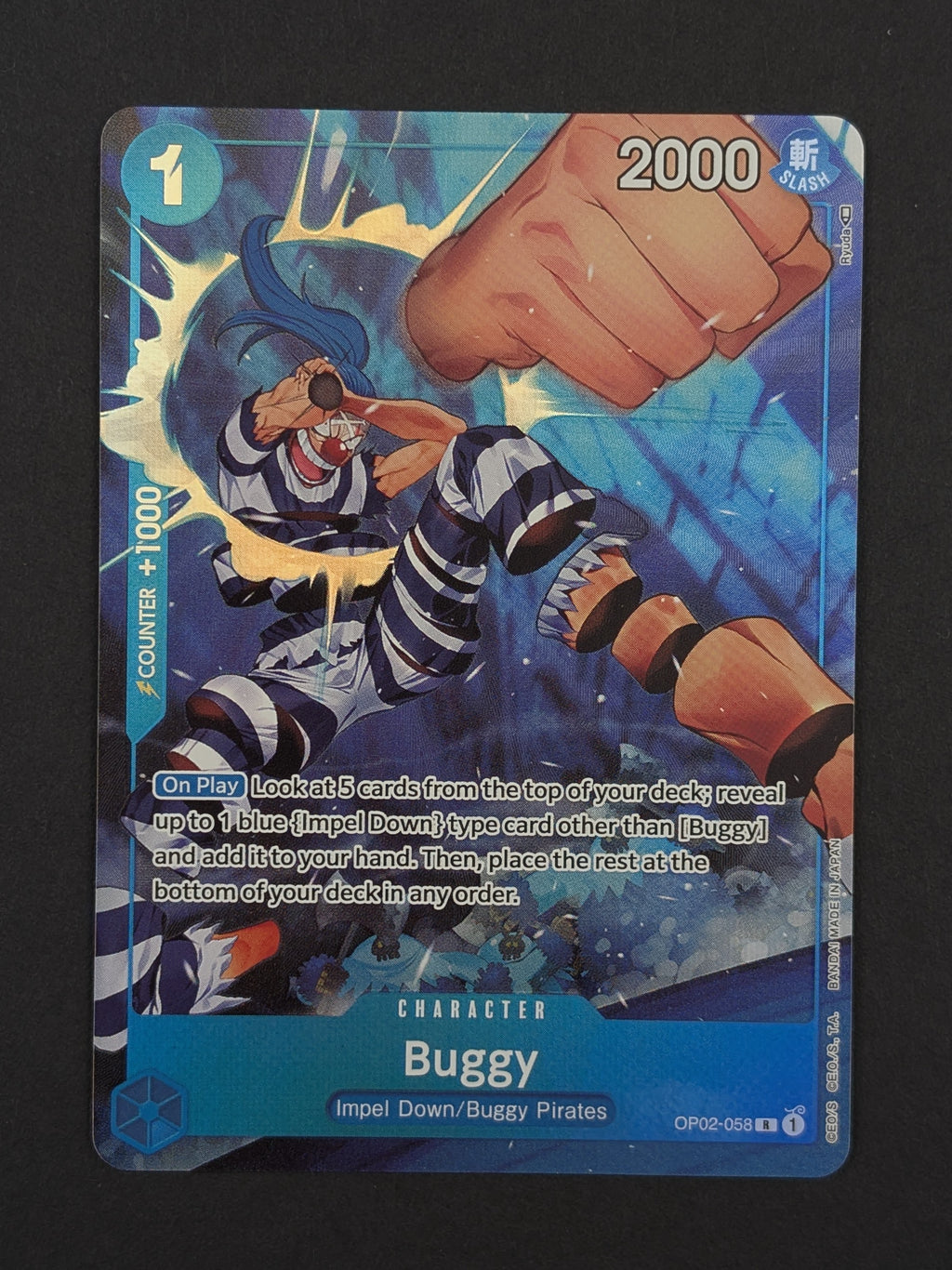 Buggy Alternate Art OP02-058 – Paramount War