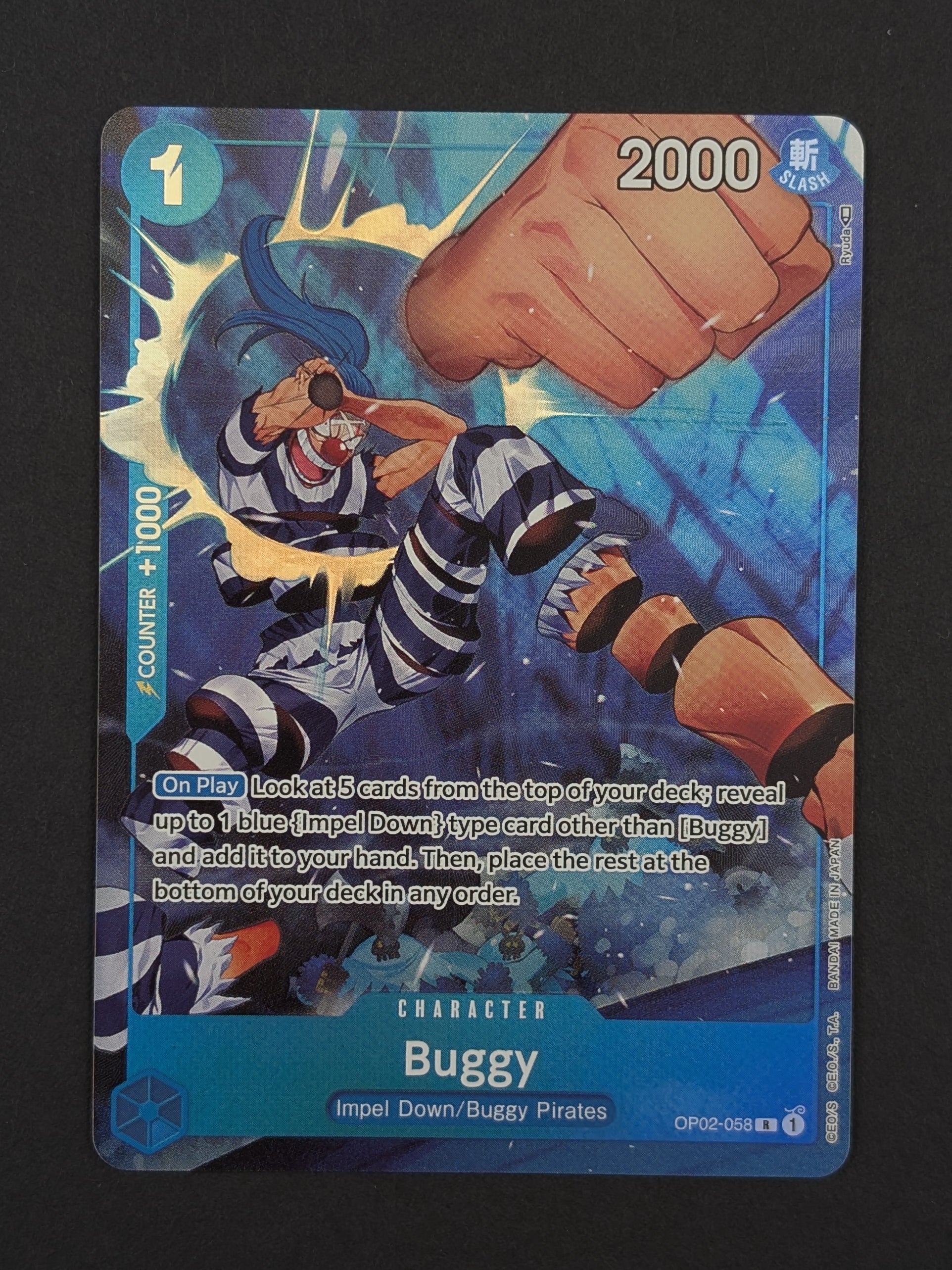 Buggy Alternate Art OP02-058 – Paramount War