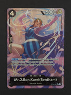 Mr.2.Bon.Kurei (Bentham) Alternate Art OP14-091 – The Azure Sea's Seven