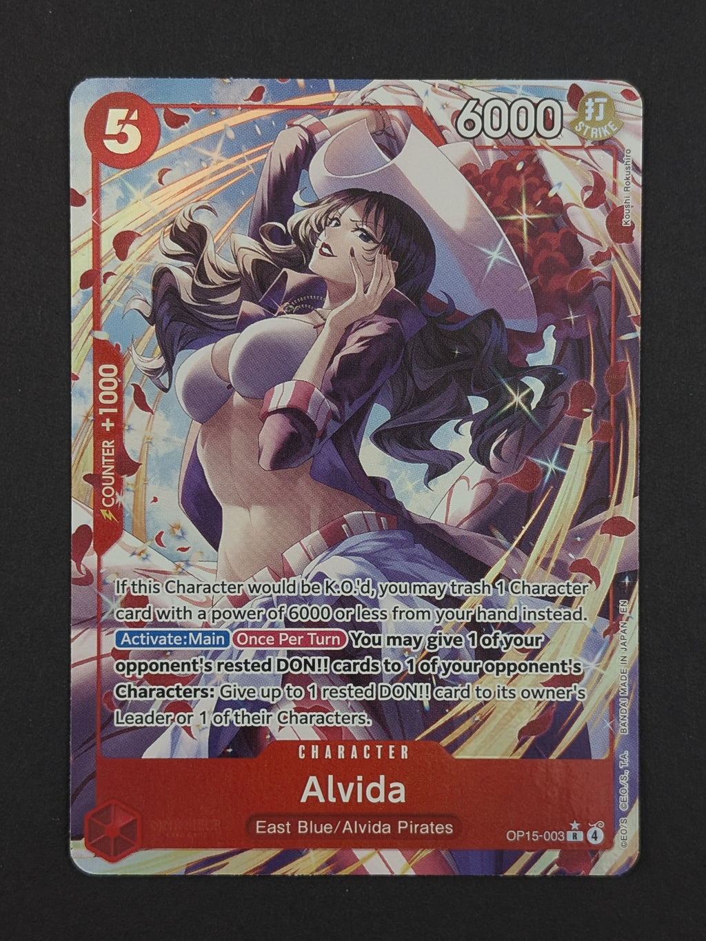 Alvida Alternate Art OP15-003 – Adventure on Kami's Island