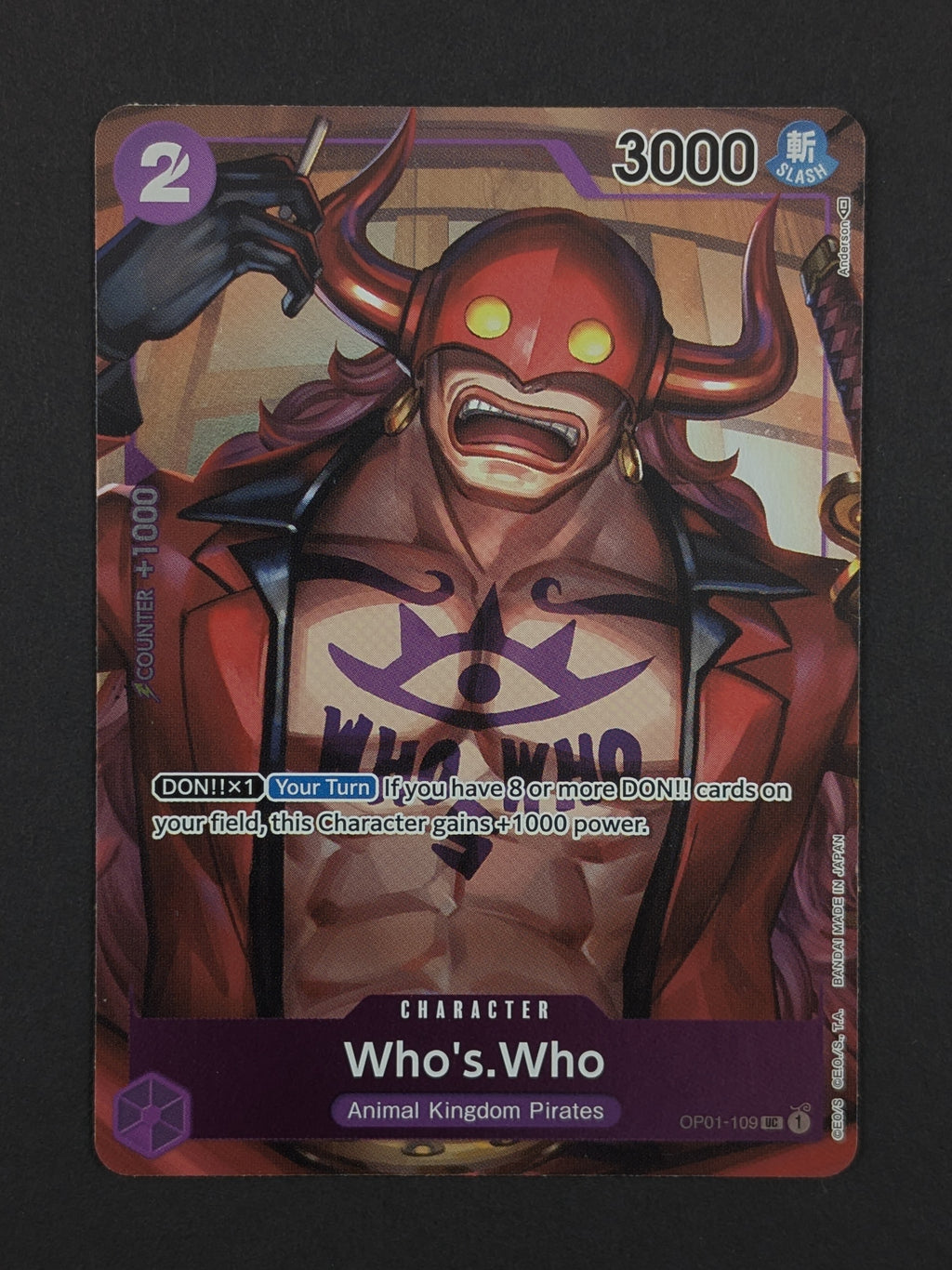 Who's Who Box Topper OP01-109 - Romance Dawn