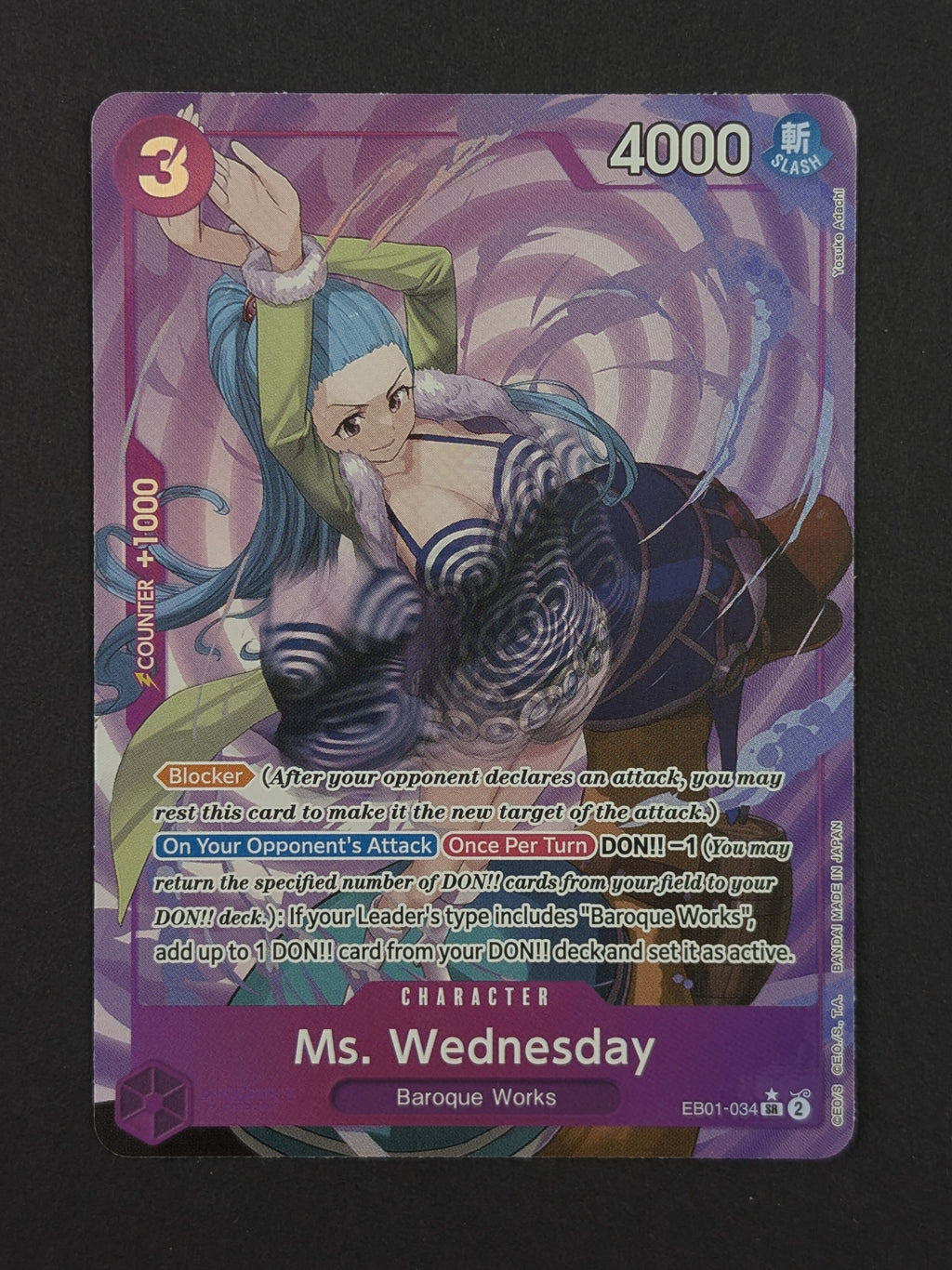 Ms. Wednesday Alternate Art EB01-034 – Memorial Collection