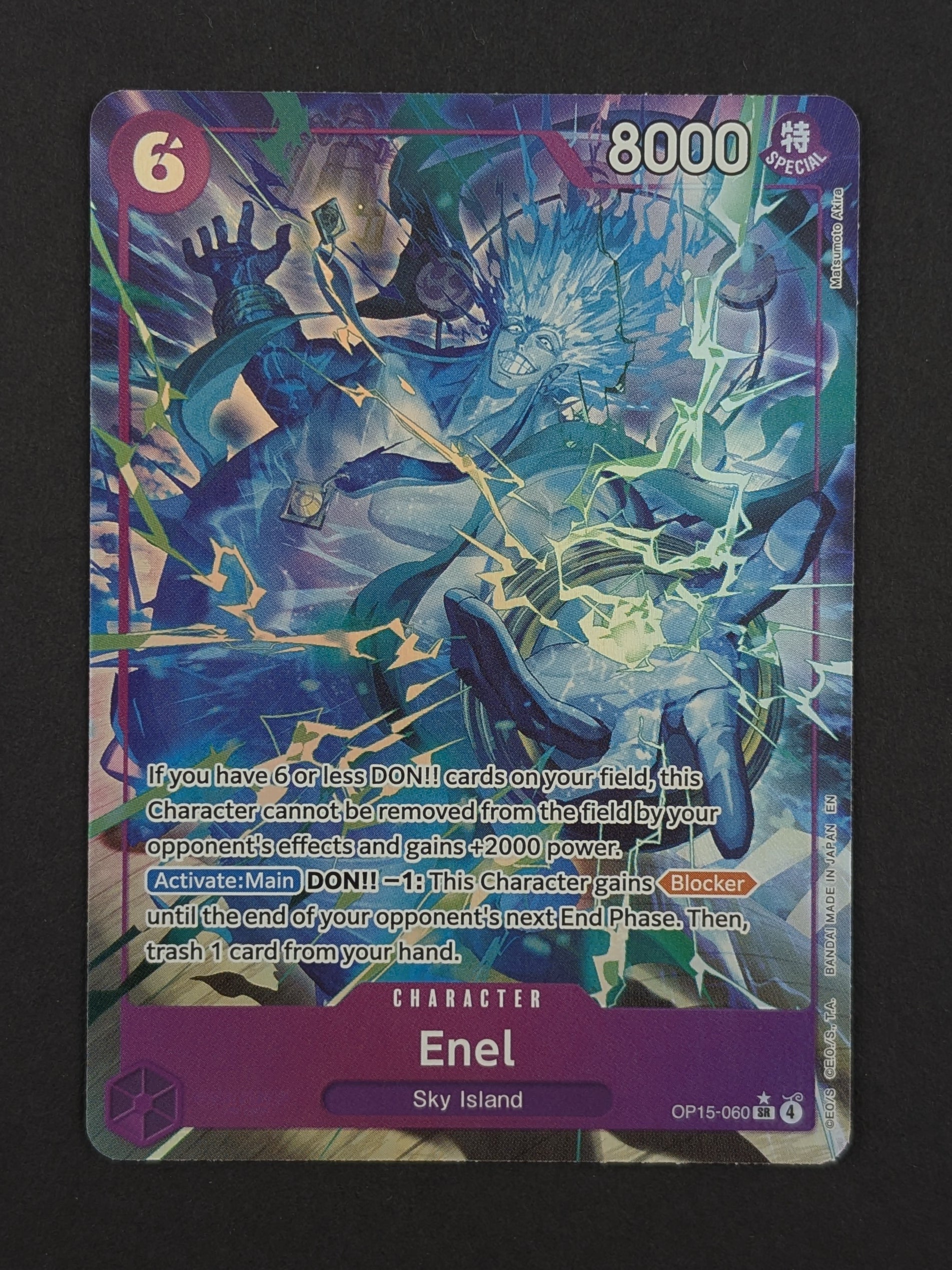 Enel Alternate Art OP15-060 – Adventure on Kami's Island