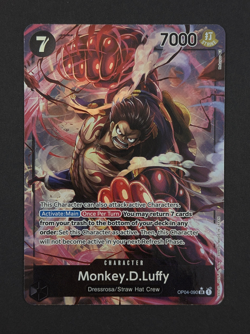 Monkey D. Luffy Alternate Art OP04-090 – Kingdoms of Intrigue