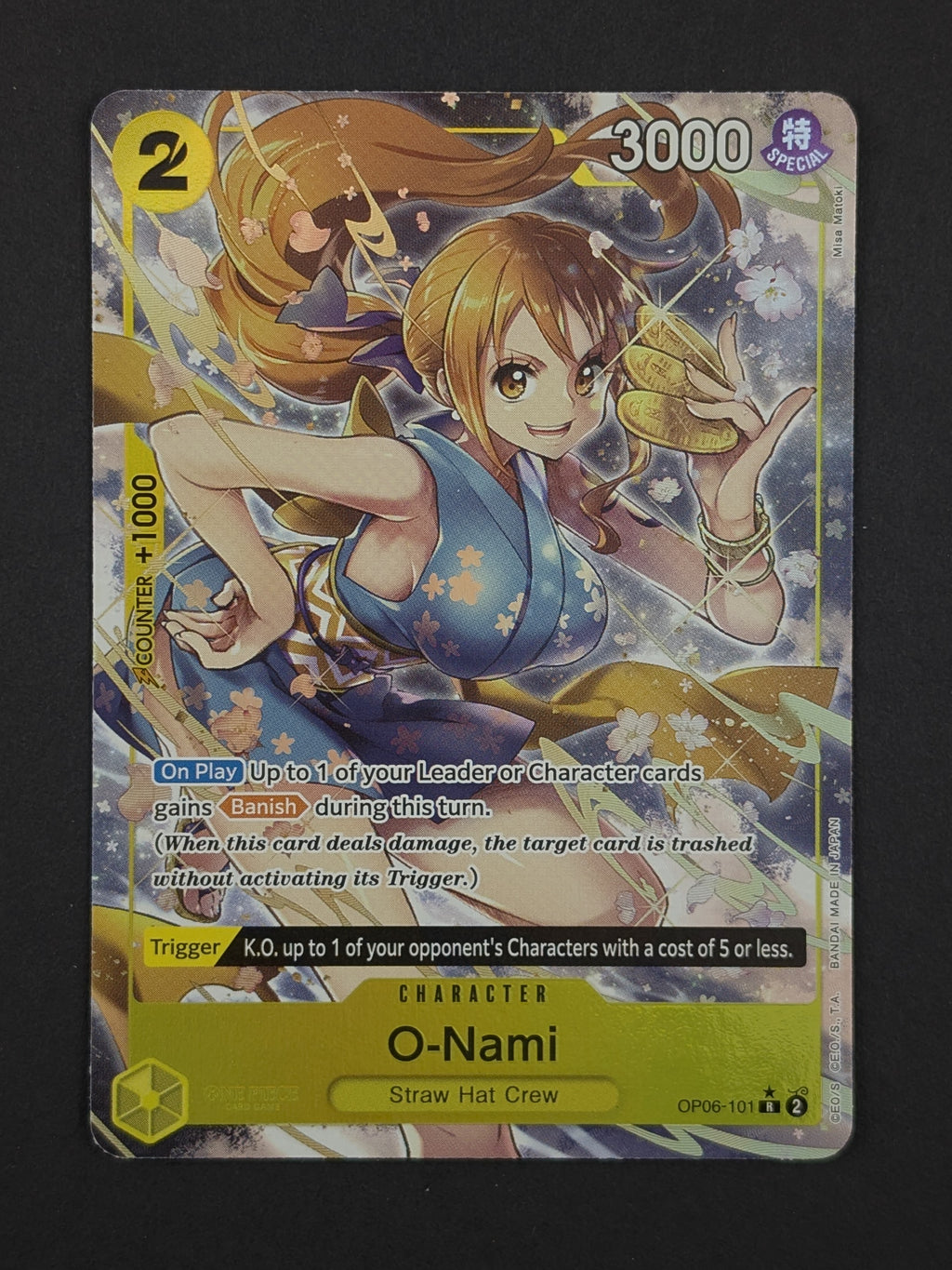 O-Nami Alternate Art OP06-101 – Wings of the Captain