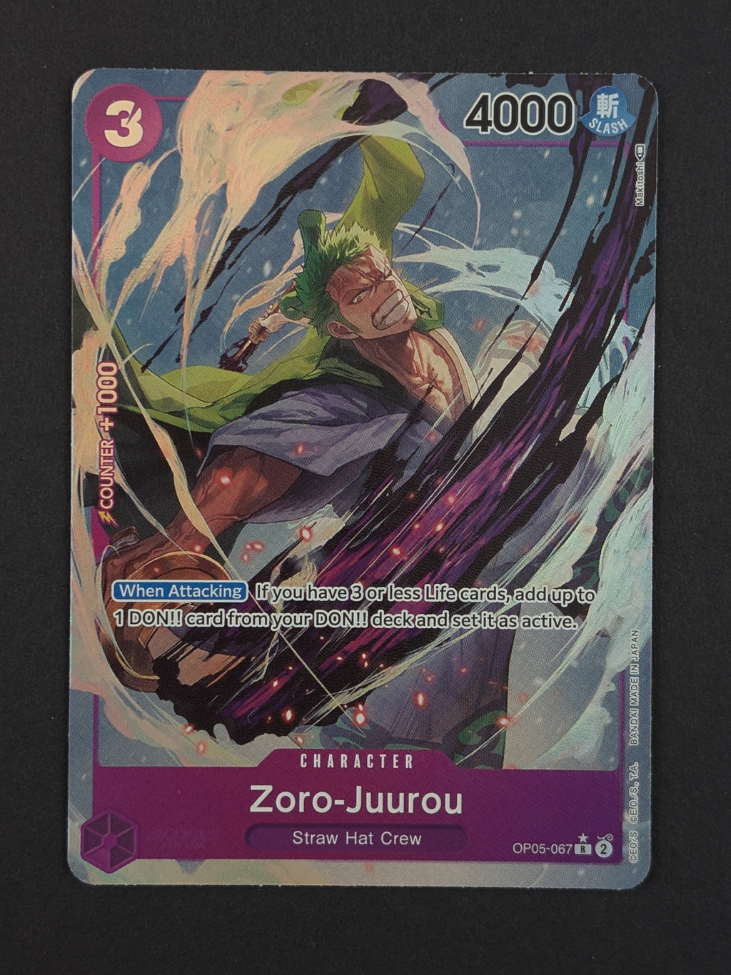 Zoro-Juurou Alternate Art OP05-067 – Awakening of the New Era