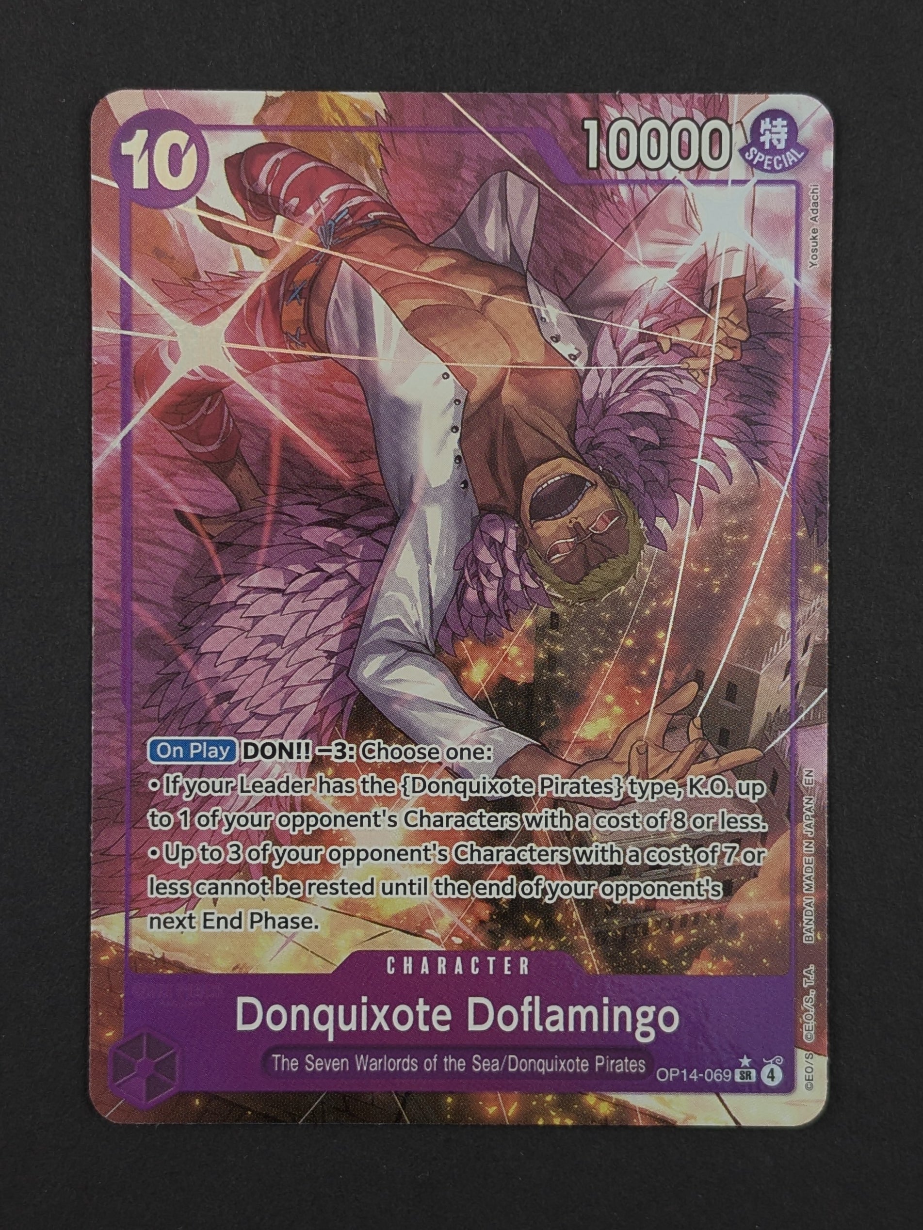 Donquixote Doflamingo Alternate Art OP14-069 - The Azure Sea's Seven