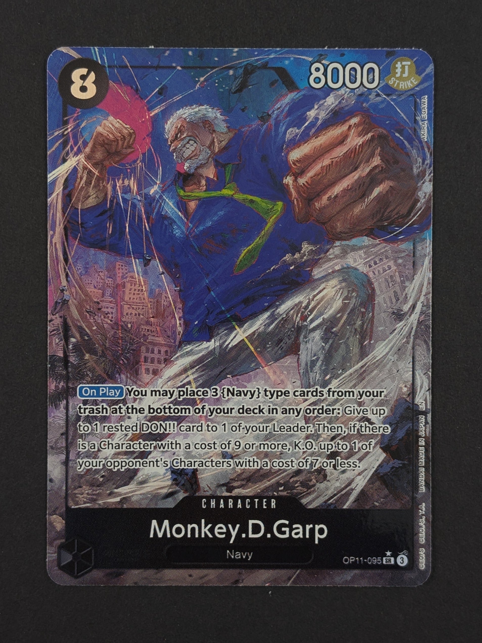 Monkey D. Garp Alternate Art OP11-095 – A Fist of Divine Speed