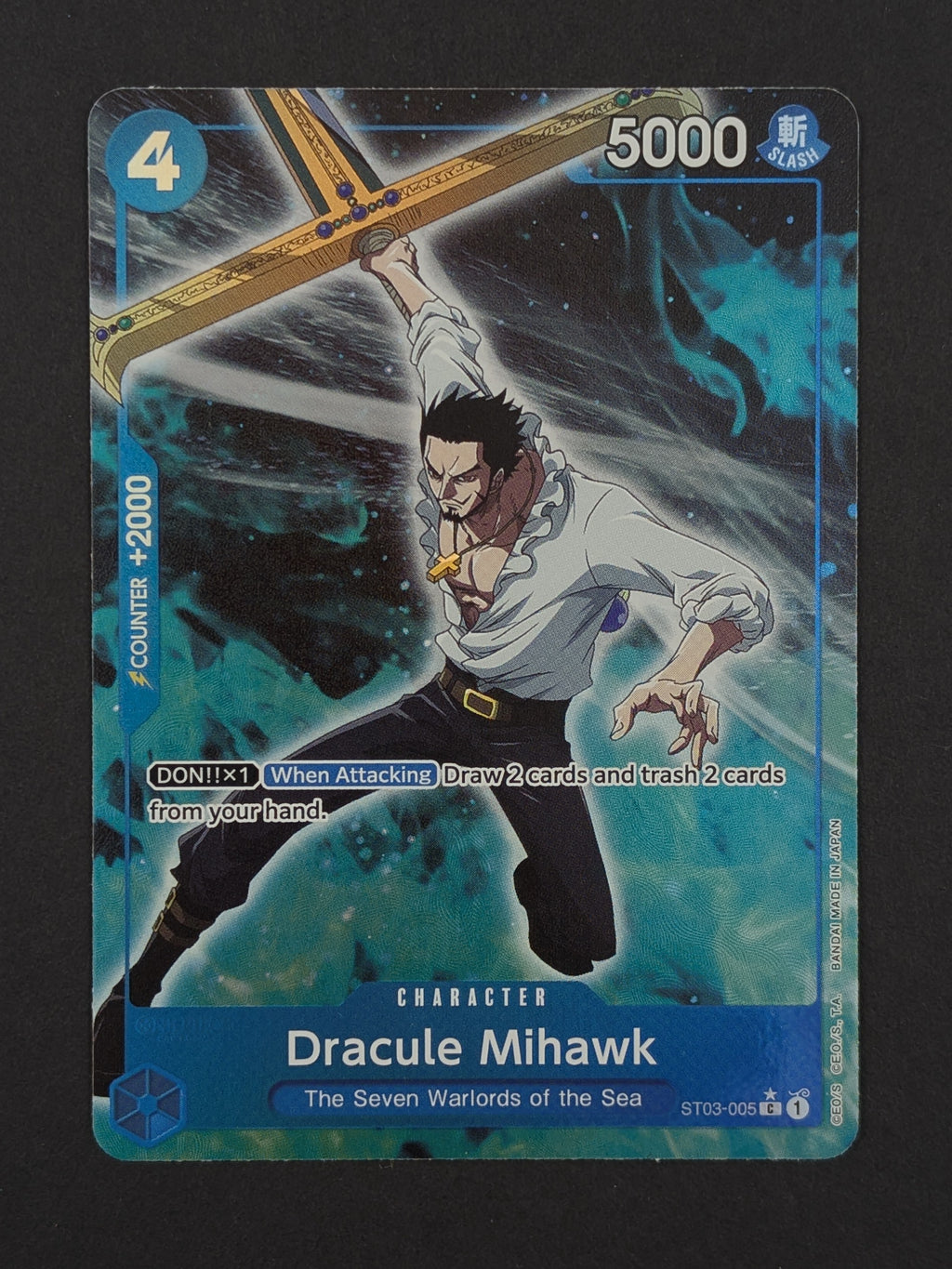 Dracule Mihawk (Full Art) ST03-005 – Premium Booster - The Best