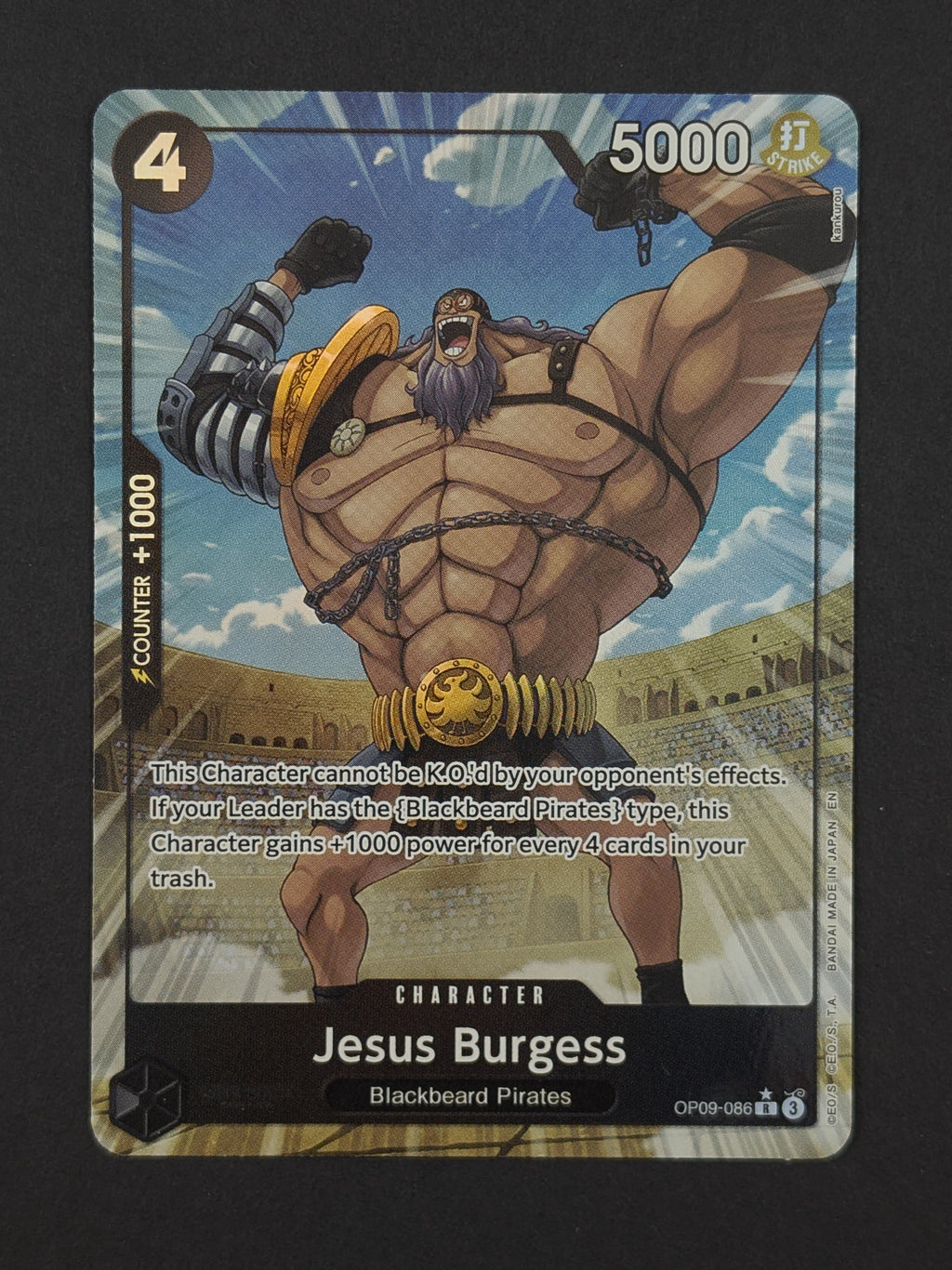 Jesus Burgess Alternate Art OP09-086 - Premium Booster - The Best Vol. 2