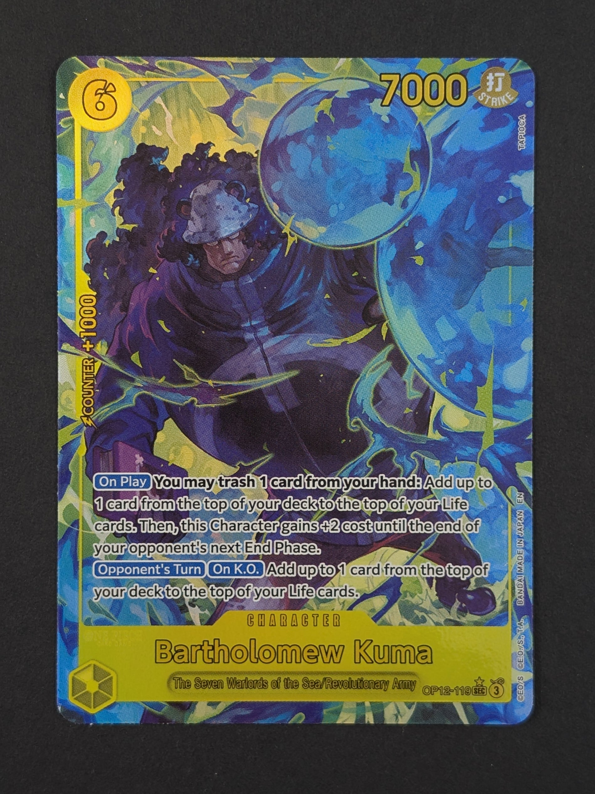 Bartholomew Kuma Alternate Art OP12-119 – Legacy of the Master