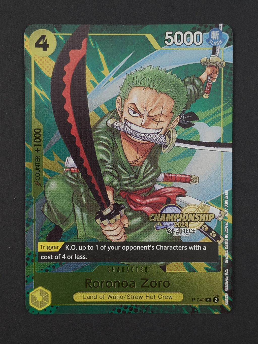 Roronoa Zoro CS 2024 Event Pack P-042