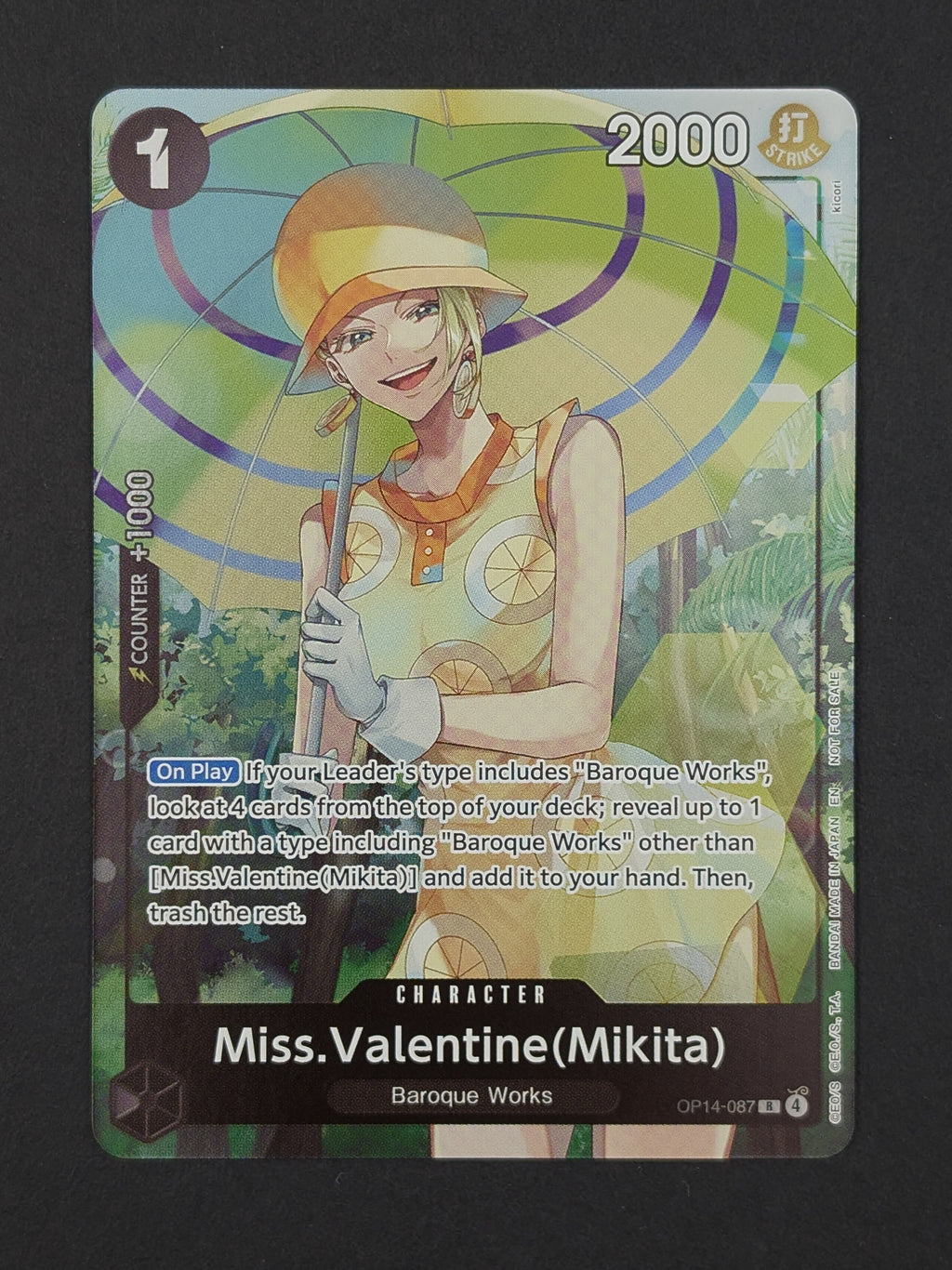 Miss.Valentine(Mikita) OP14-087 – The Azure Sea's Seven