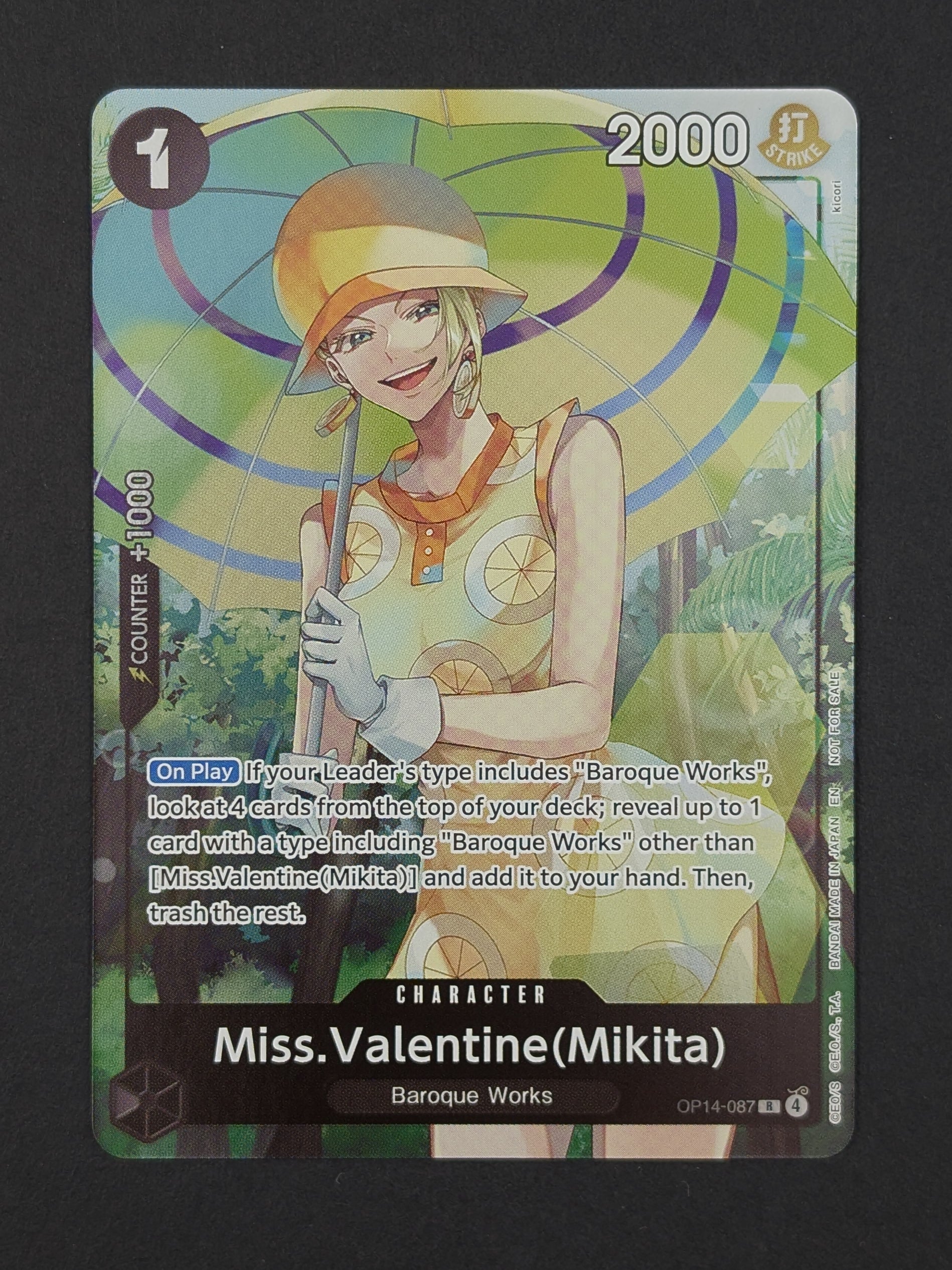 Miss.Valentine(Mikita) OP14-087 – The Azure Sea's Seven