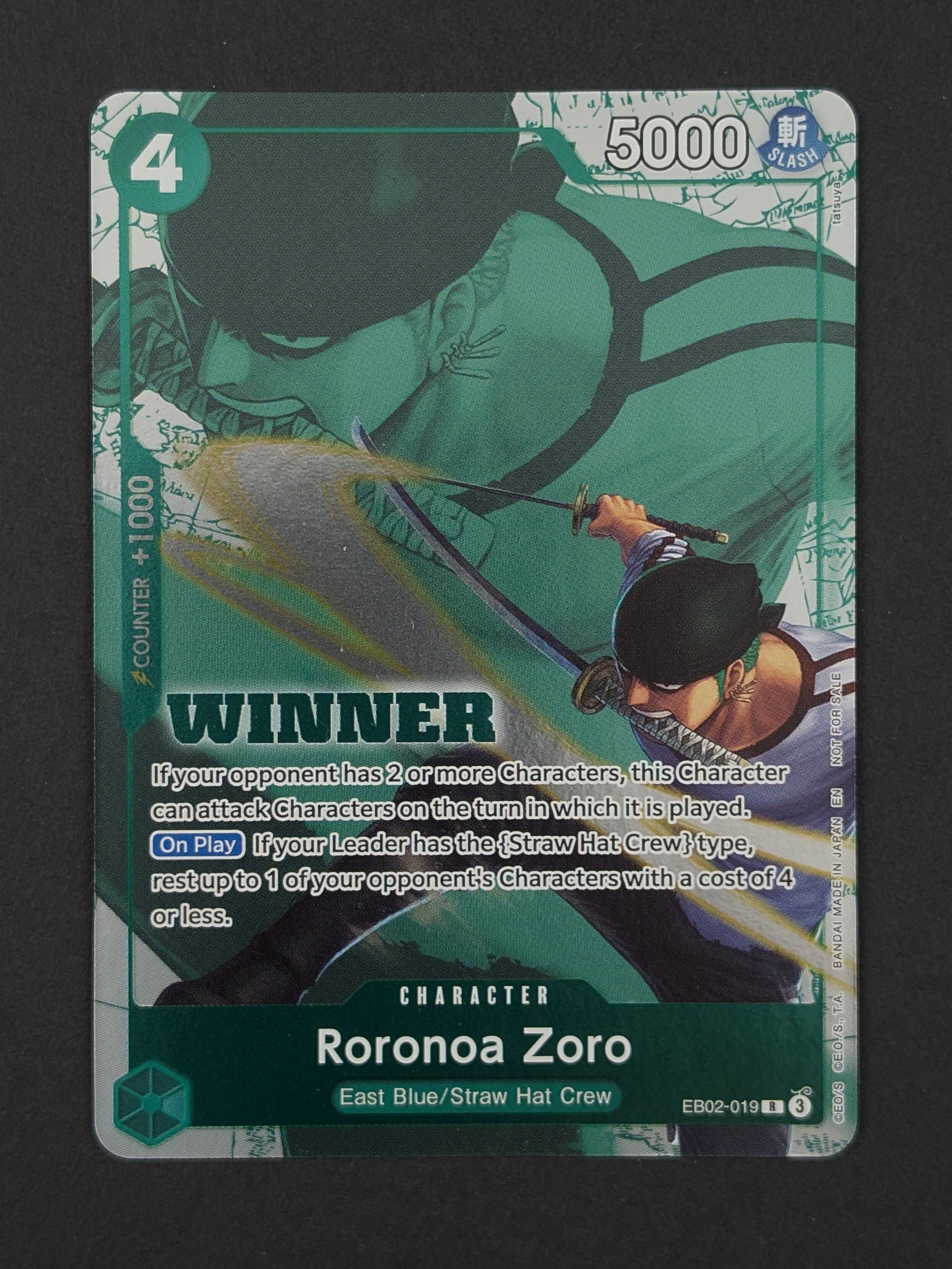 Roronoa Zoro Winner Pack 2025 Vol. 3 EB02-019