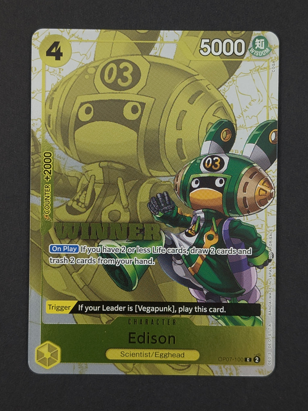 Edison Winner Pack 2024 Oct.-Dec. October OP07-100