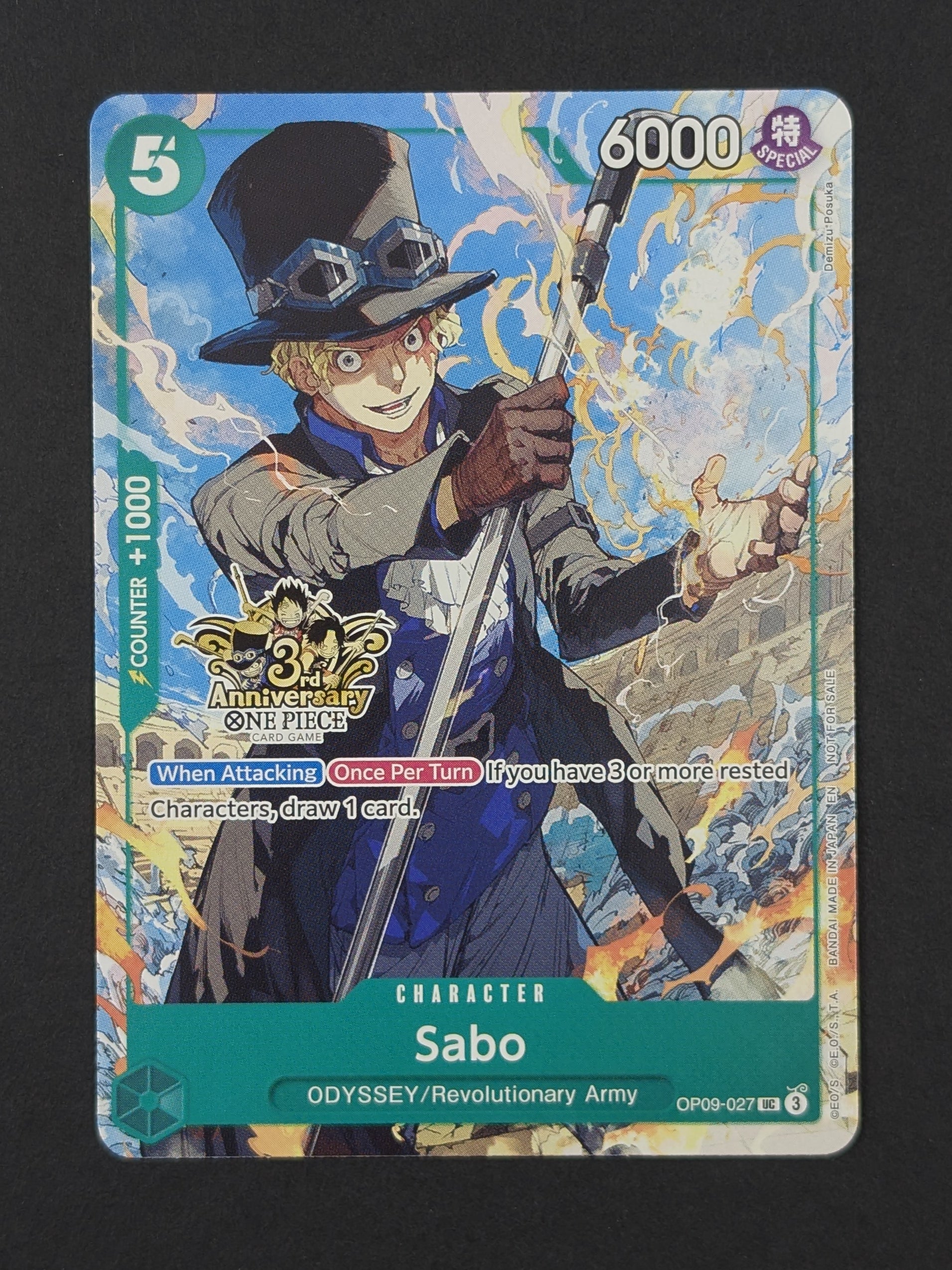 Sabo OP09-027 – 3rd Anniversary Tournament Cards
