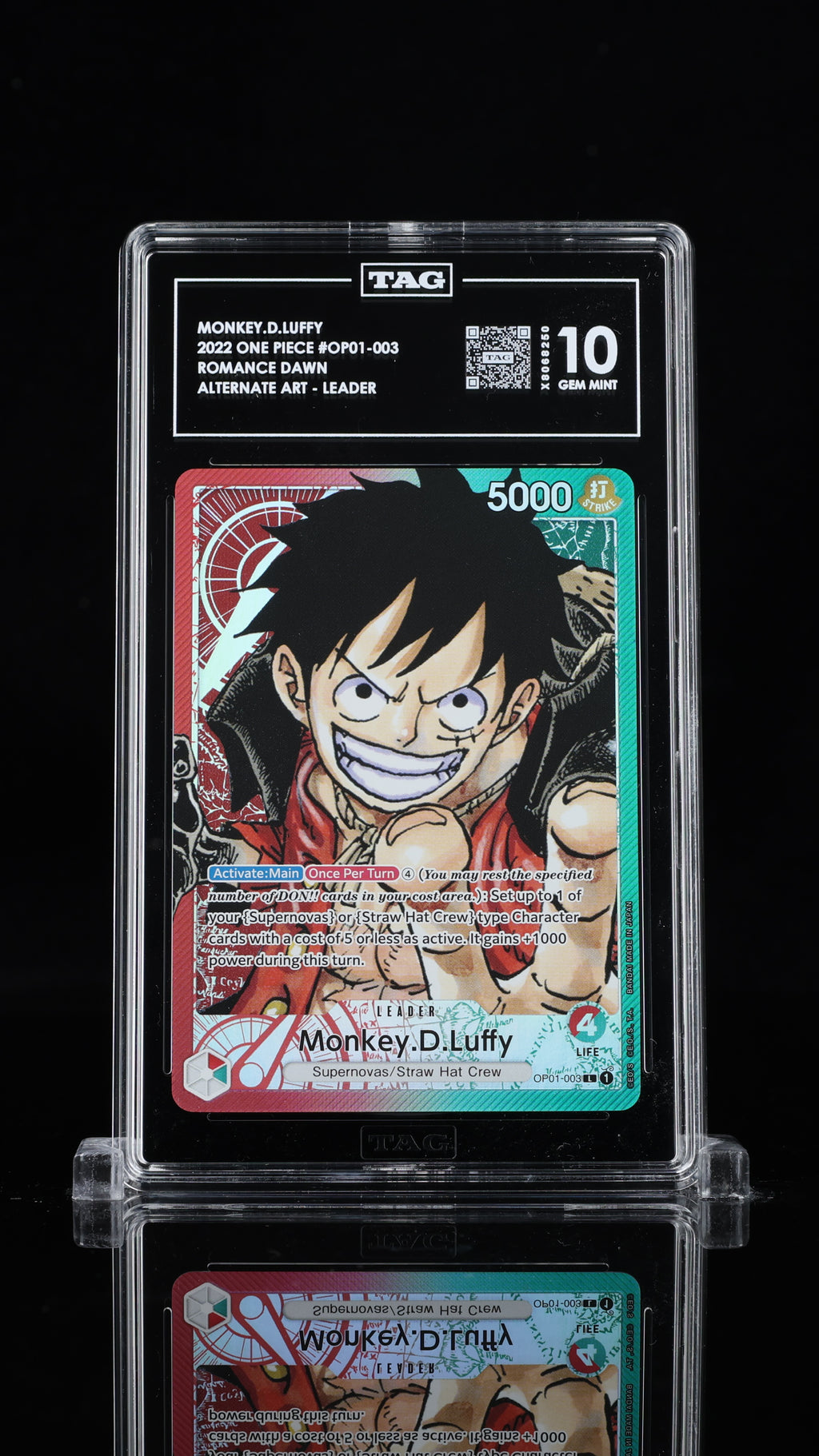 Monkey D. Luffy Alternate Art OP01-003 | TAG 10