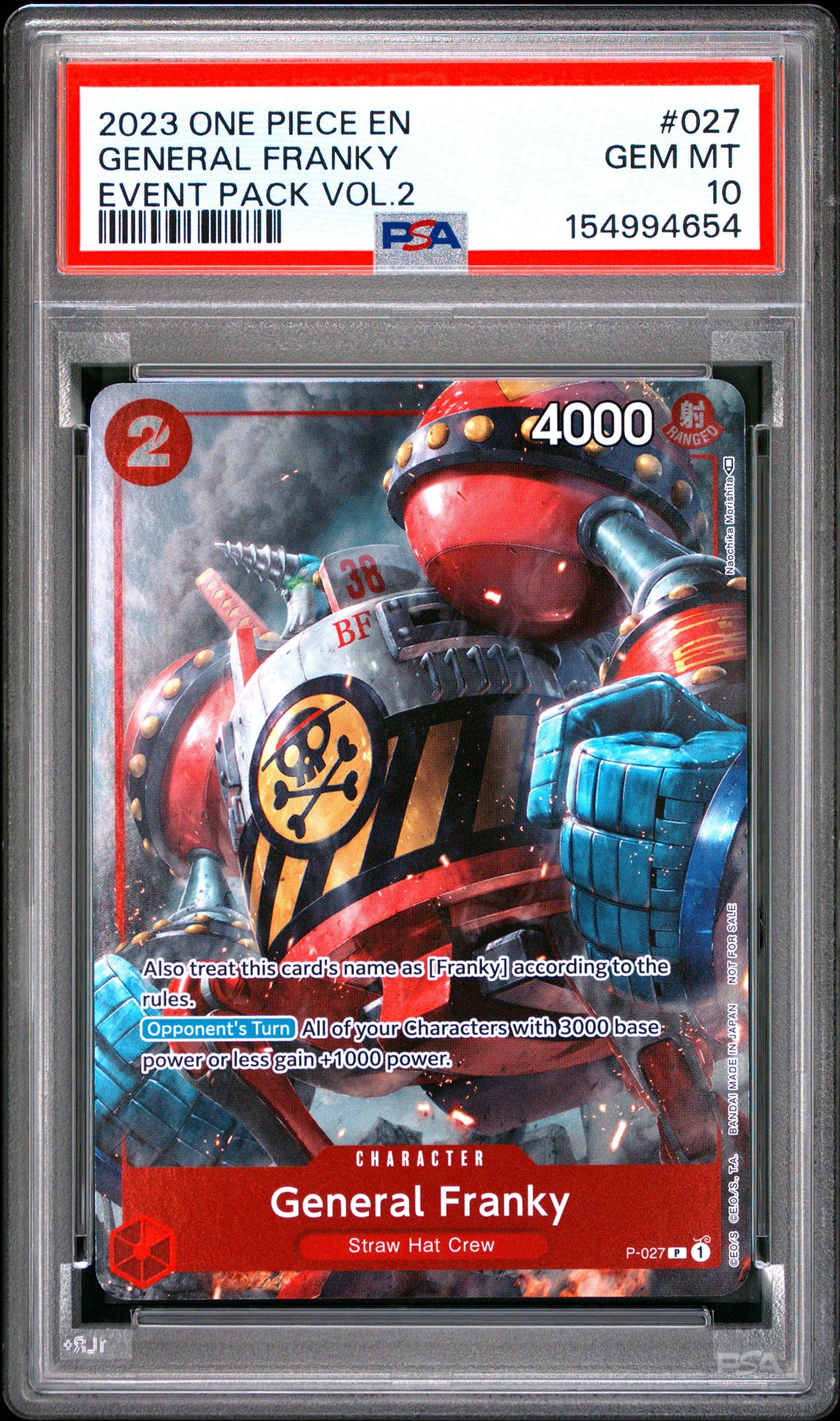 General Franky Event Pack Vol. 2 P-027 | PSA 10