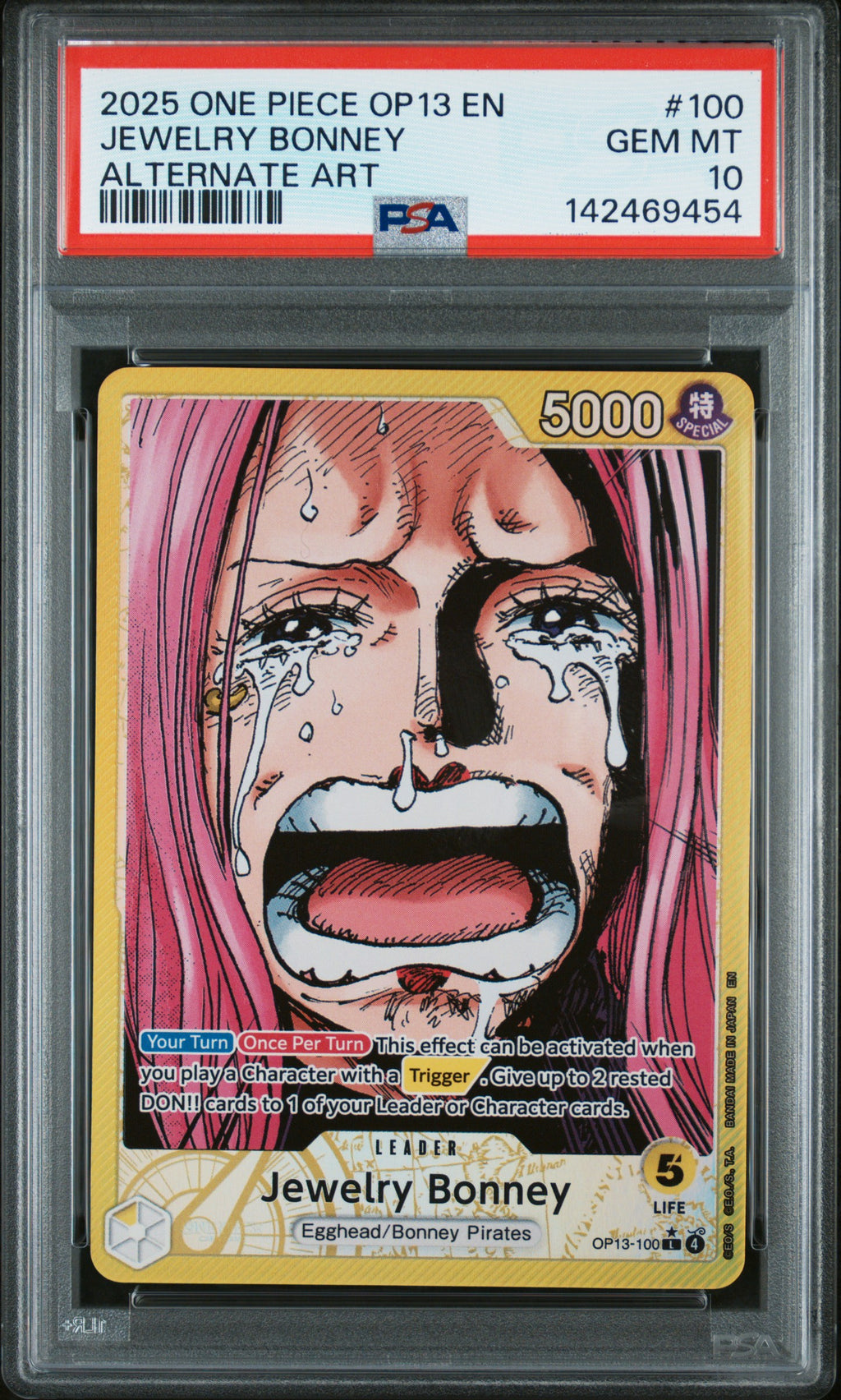 Jewelry Bonney Leader OP13-100 | PSA 10