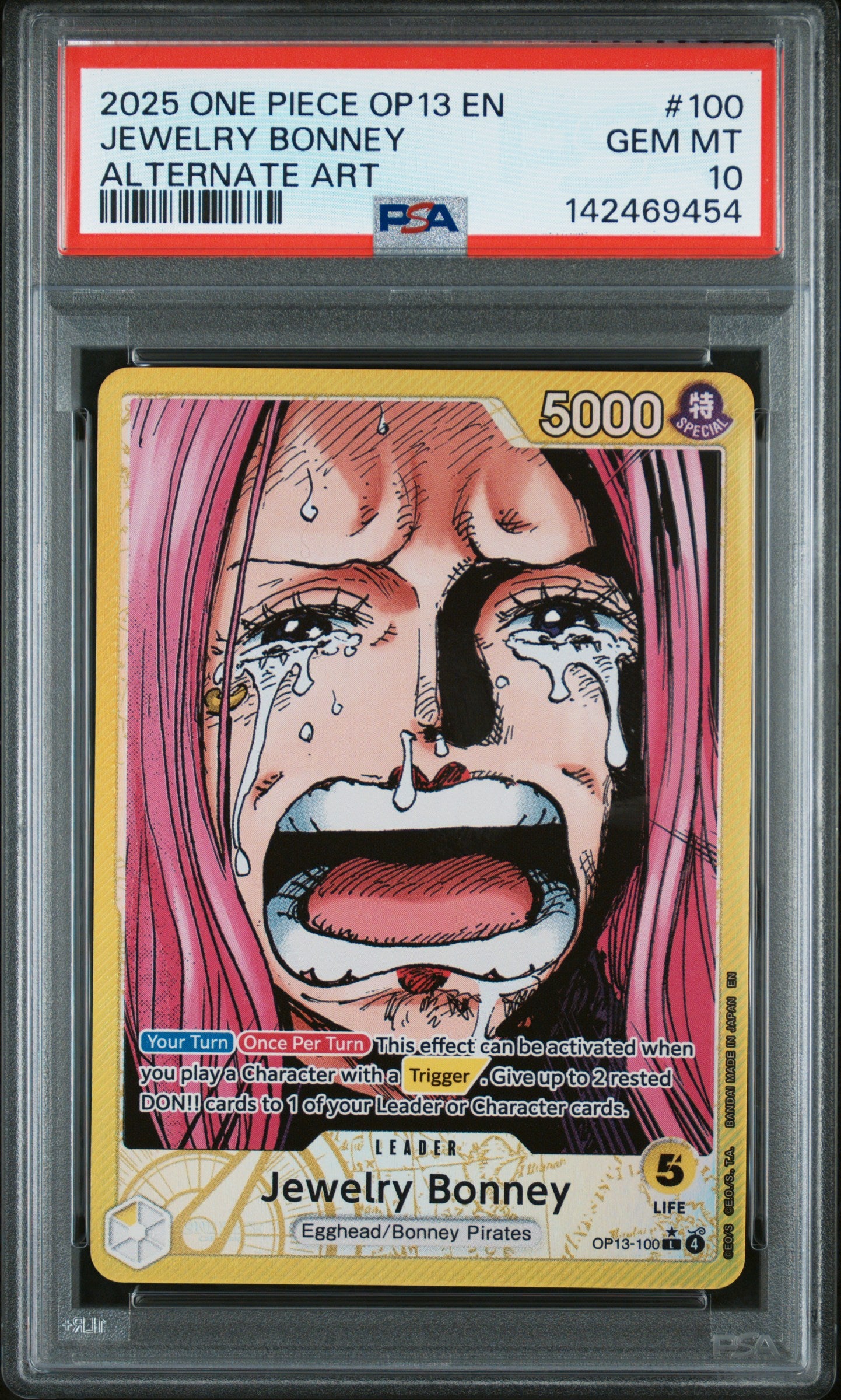 Jewelry Bonney Leader OP13-100 | PSA 10