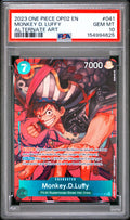 Monkey D. Luffy Alternate Art OP02-041 | PSA 10