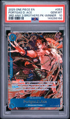 Portgas D. Ace OP07-053 3rd Anniversary Winner | PSA 10
