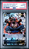 JP Marshall D. Teach OP09-093 Manga Rare | PSA 10