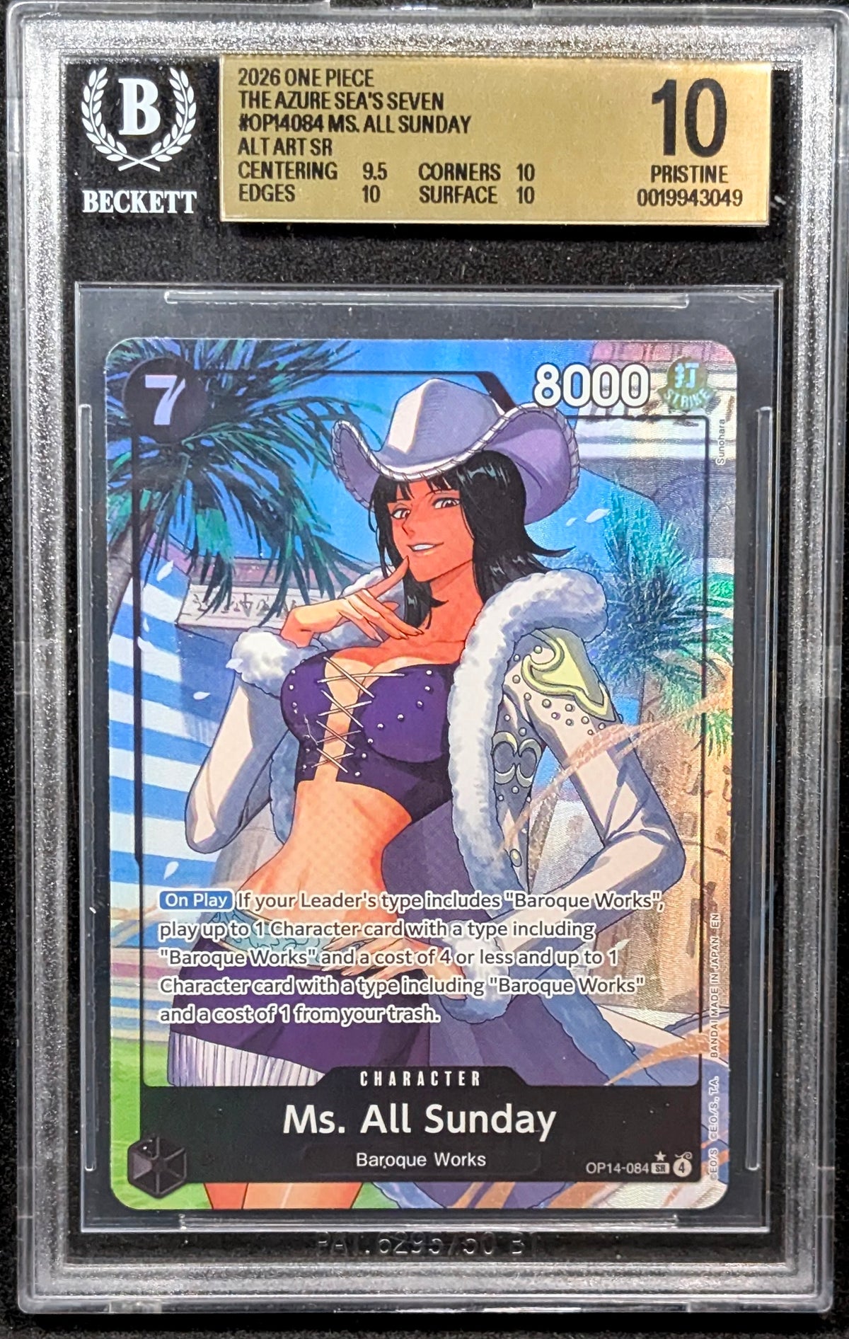 Ms. All Sunday Alternate Art OP14-084 | BGS PRISTINE 10
