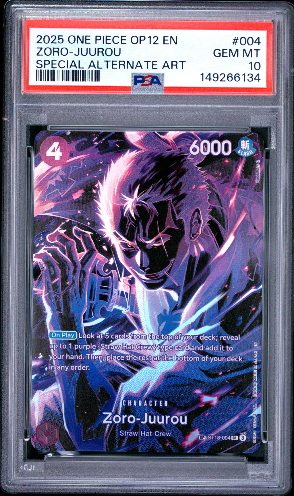 Zoro-Juurou SP ST18-004 | PSA 10
